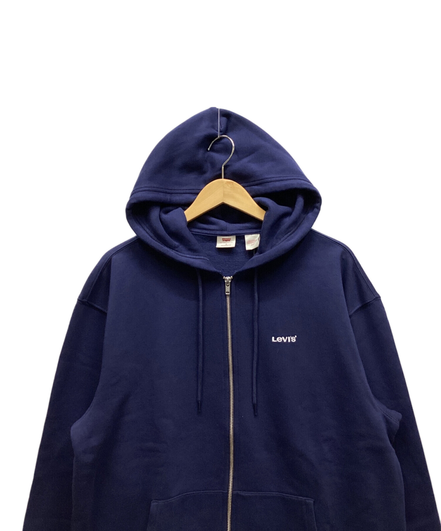 中古・古着通販】LEVI'S (リーバイス) ジップパーカー ネイビー サイズ
