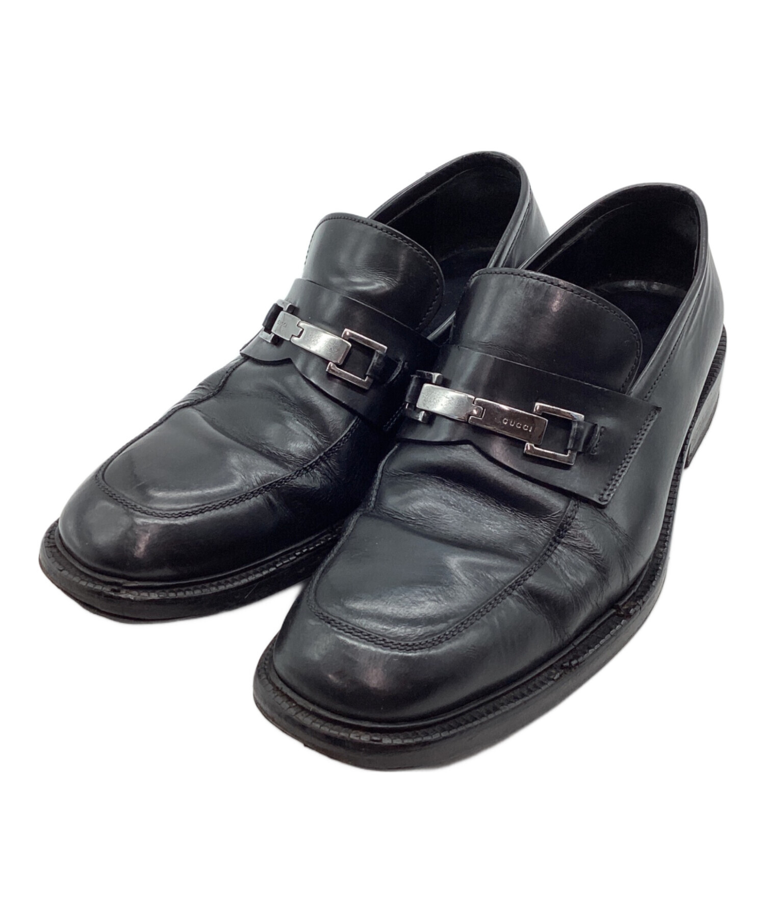 中古・古着通販】GUCCI (グッチ) ビットローファー ブラック サイズ:41 