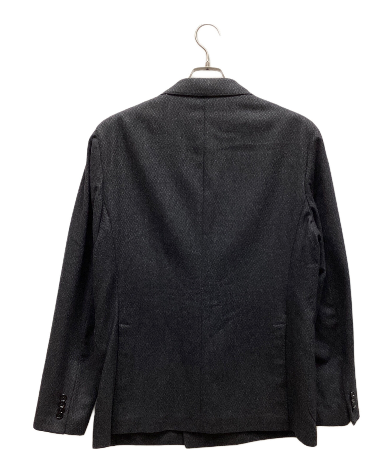 中古・古着通販】CARUSO (カルーゾ) ダブルジャケット ブラック サイズ