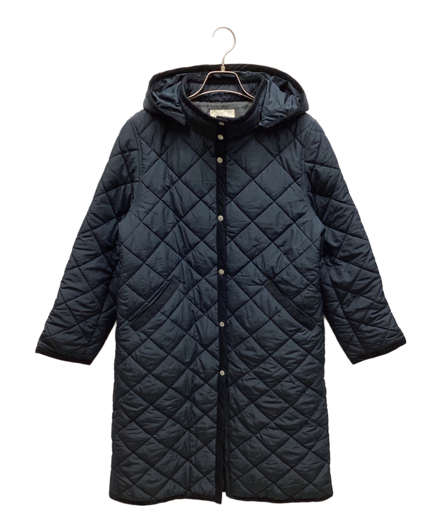 【美品】BEAMS HEART キルティングコートフード付き　ネイビ ー　XL 美品】BEAMS HEART キルティングコートフード付き ネイビ ー XL - メルカリ