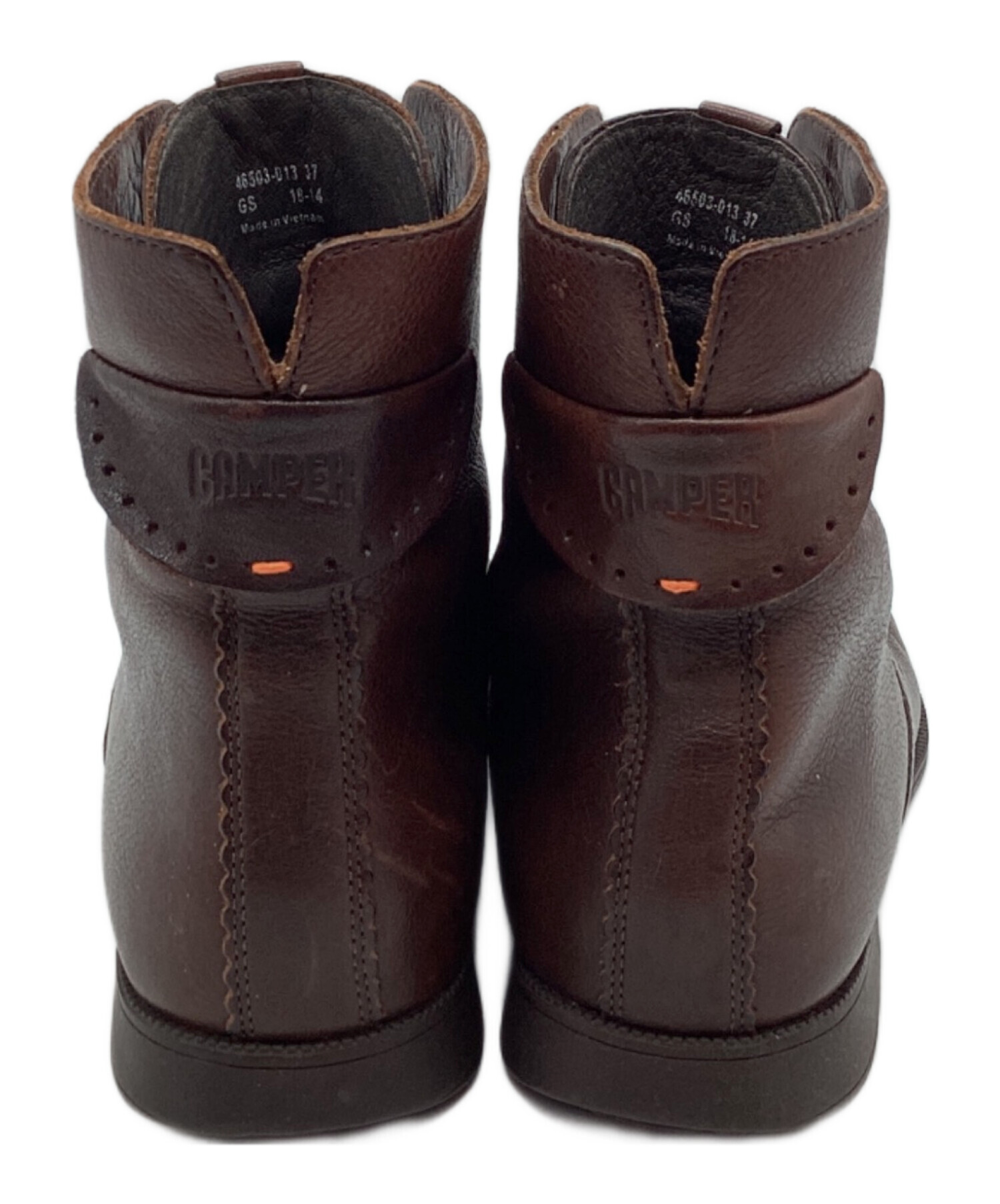 美品カンペール CAMPER 27.5㎝ダークブラウン レザーハイカットブーツ 美品カンペール CAMPER 27.5㎝ダークブラウン レザーハイカットブーツ