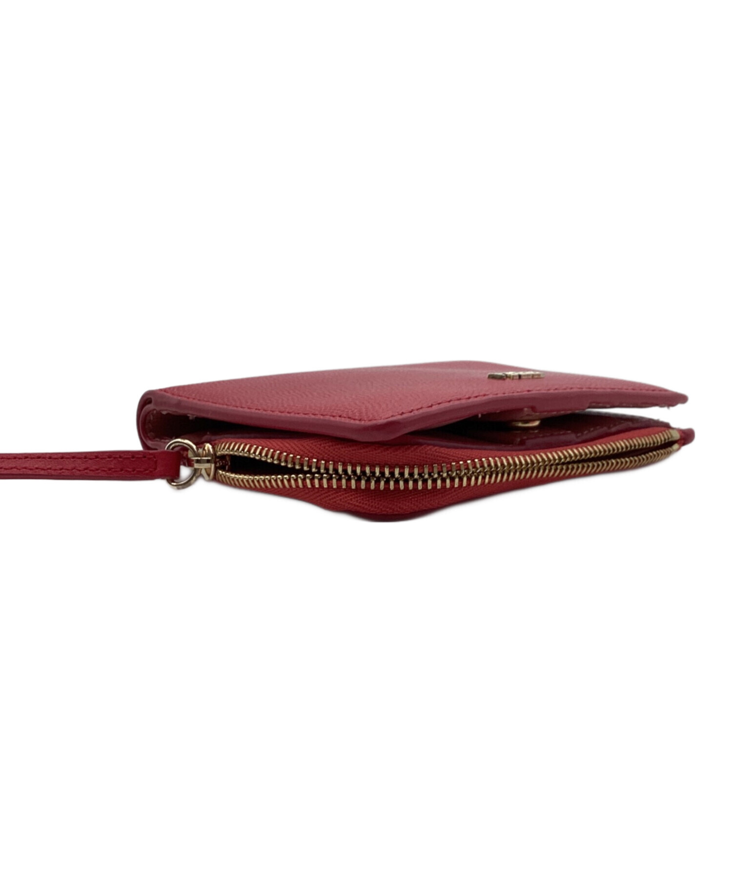 【値下げ】【新品】FURLA(フルラ)　二つ折り財布　赤 フルラ FURLA フルラ 二つ折り財布 FURLA サフィアーノレザー バビロン