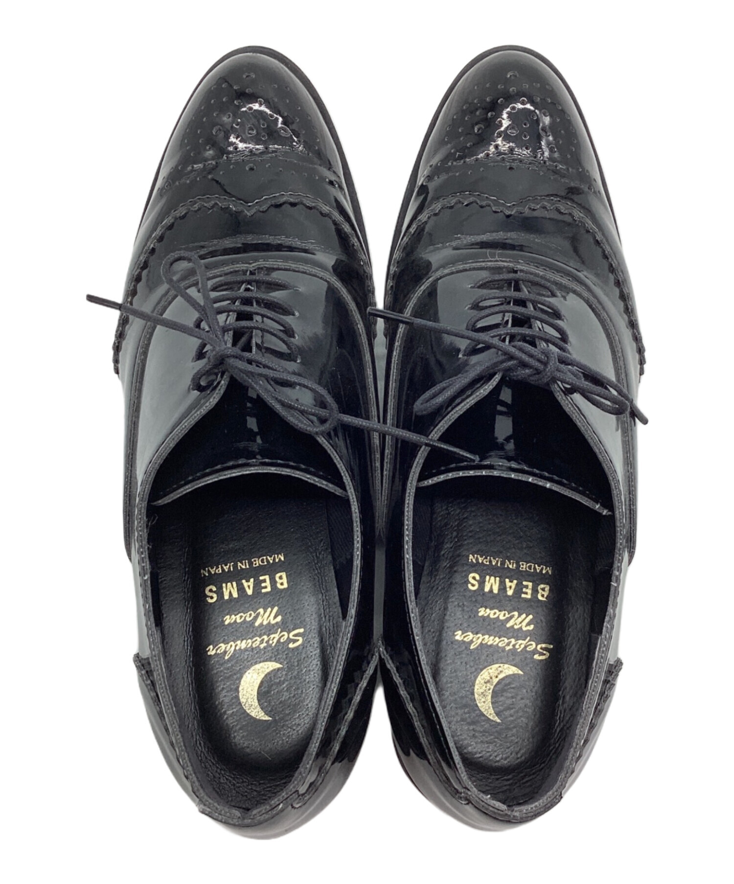 中古・古着通販】BEAMS (ビームス) エナメル調アーモンドシューズ 