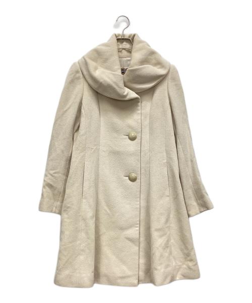 REGENCEレジァンスのブルーフォックス付きコート　銀座マギー　サイズ38 REGENCEレジァンスのブルーフォックス付きコート 銀座マギー サイズ38