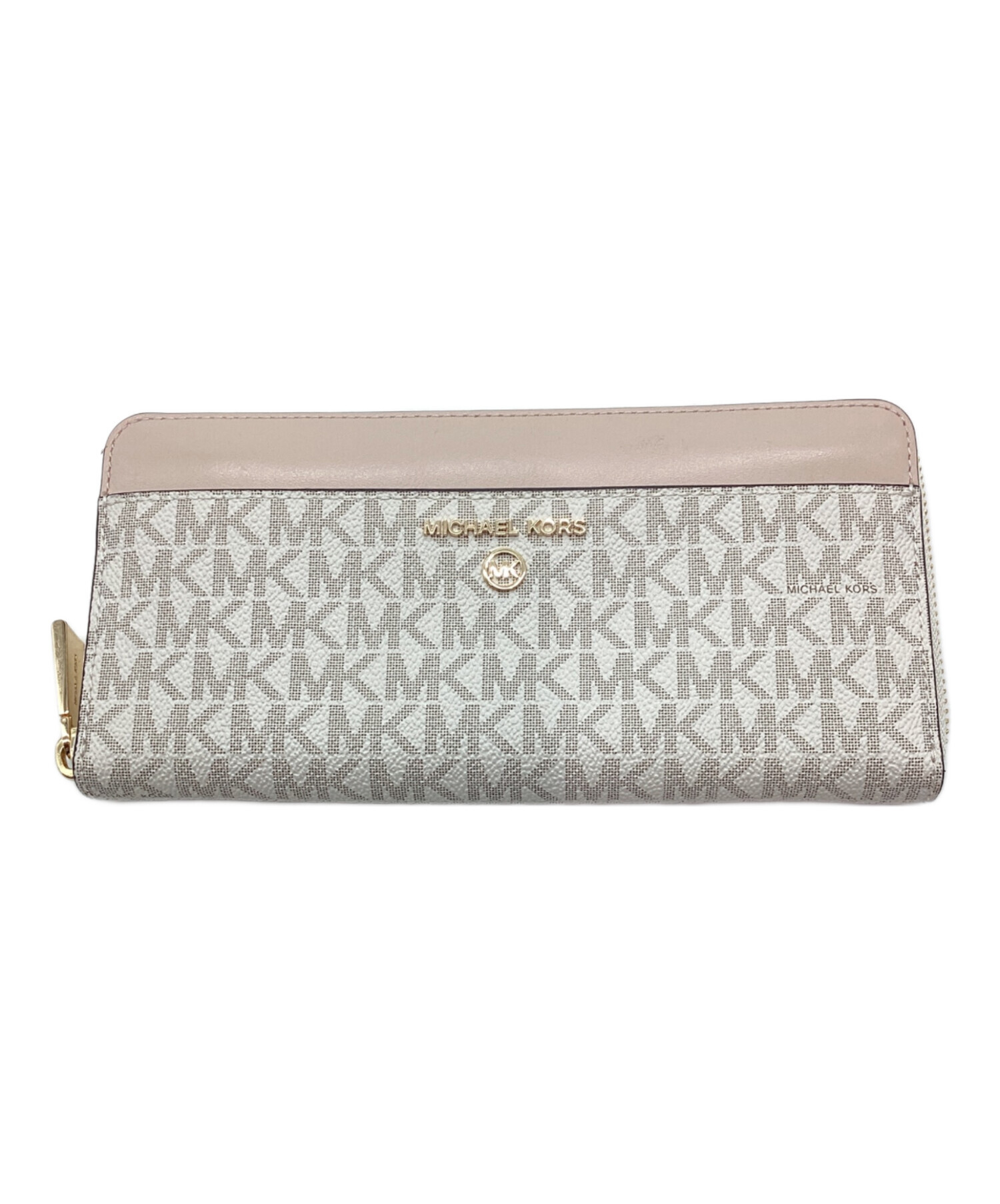 中古・古着通販】MICHAEL KORS (マイケル・コース) 長財布 ホワイト 