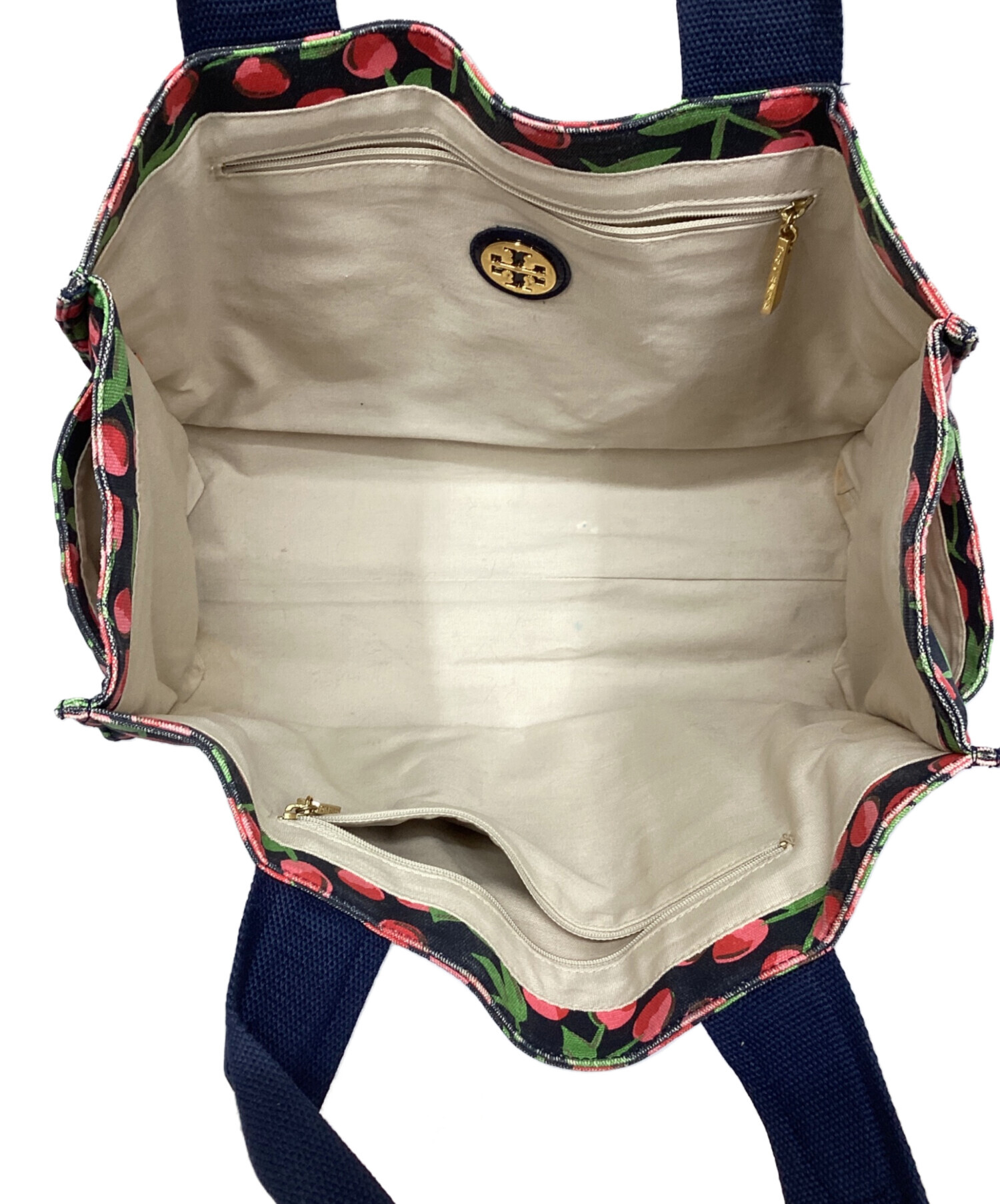 中古・古着通販】TORY BURCH (トリーバーチ) トートバッグ ネイビー
