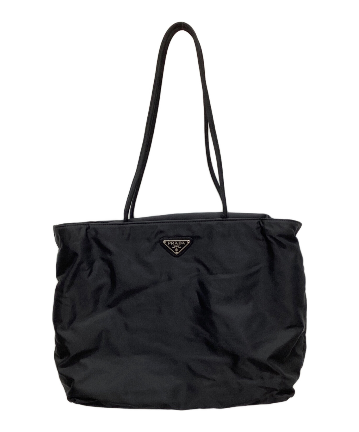 PRADA ナイロン トートバッグ プラダ 中古・古着通販】PRADA (プラダ) ナイロントートバッグ ブラック