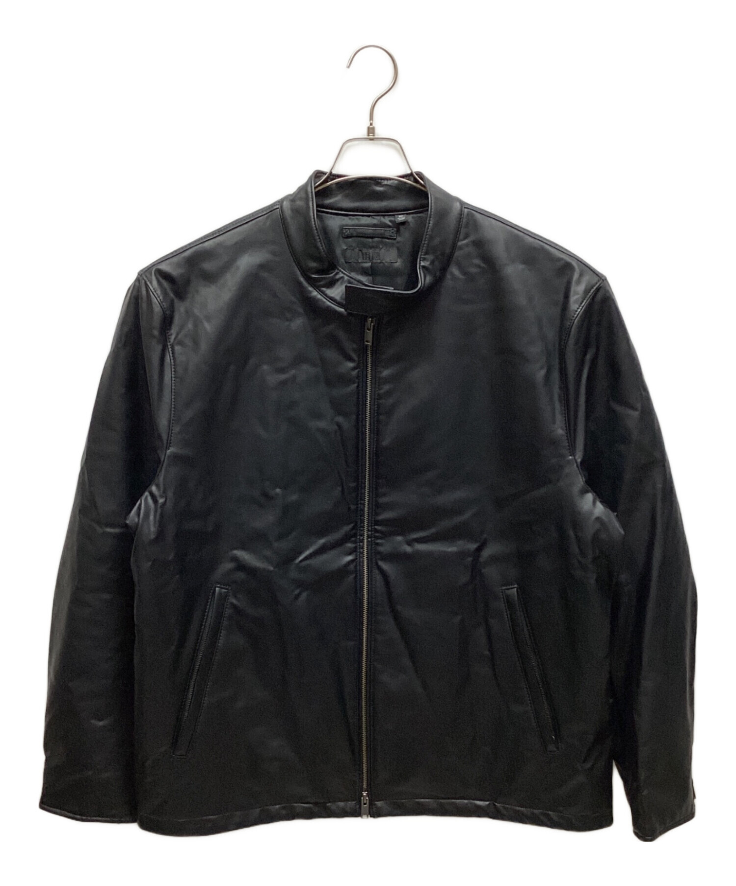 希少　OLD UNIQLO ユニクロ　レザージャケット　牛革　ブラック　Lサイズ 中古・古着通販】UNIQLO (ユニクロ) ジャケット ブラック サイズ:3XL