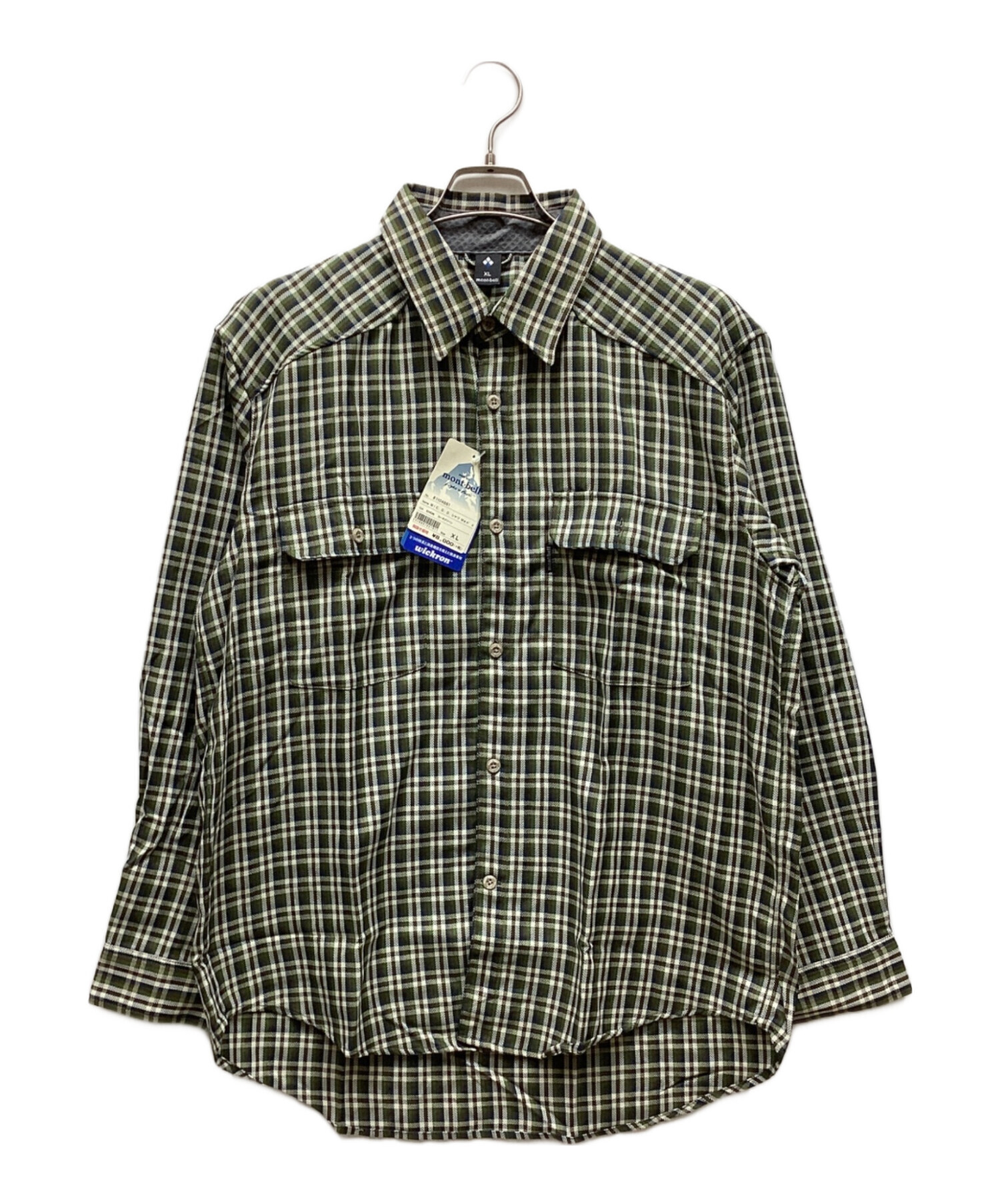 中古・古着通販】mont-bell (モンベル) 長袖シャツ グリーン サイズ:XL 