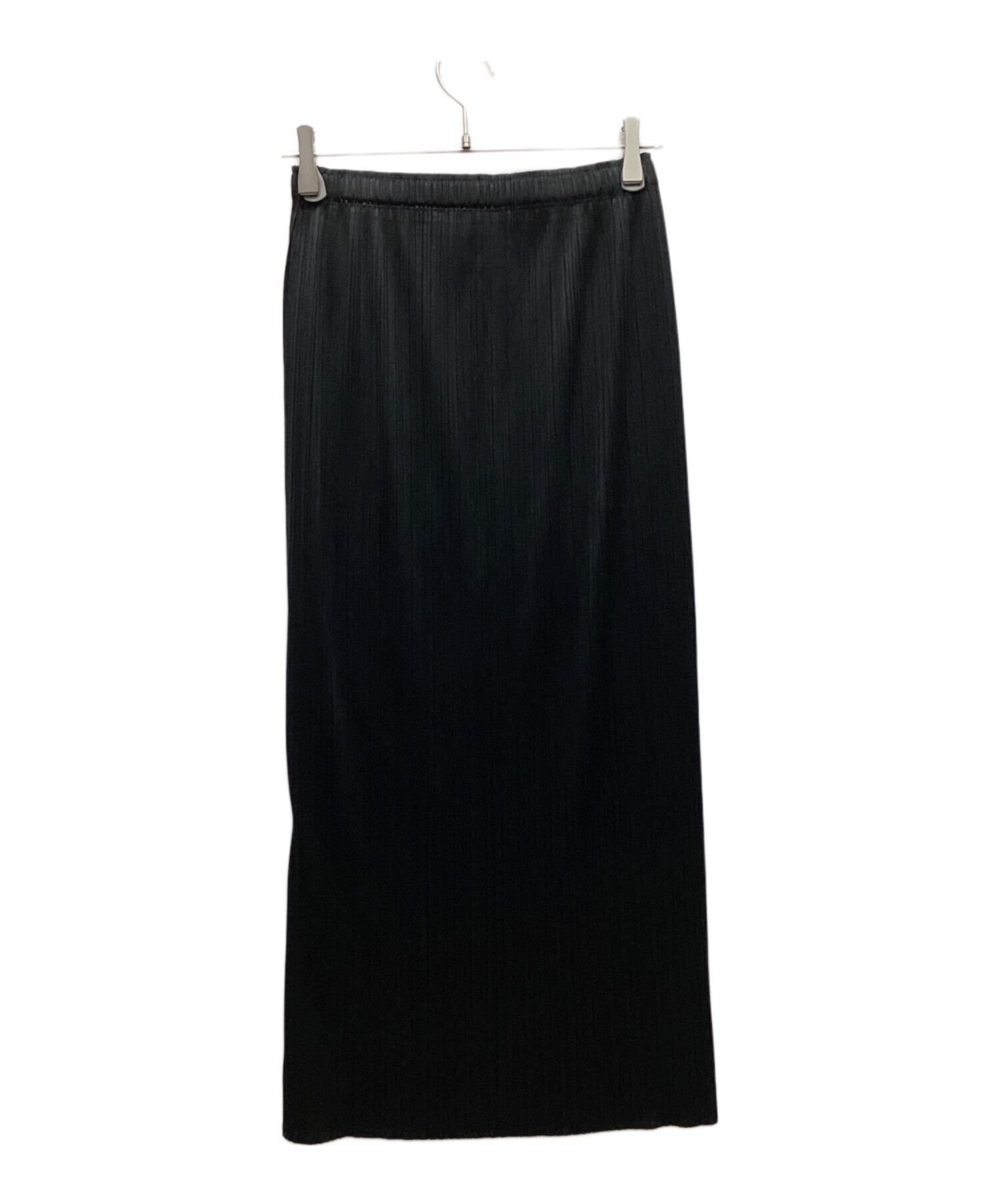 プリーツプリーズ PLEATS PLEASE 総柄 スカート サイズ4 プリーツプリーズPLEATS PLEASE かすれプリントプリーツスカート 紺