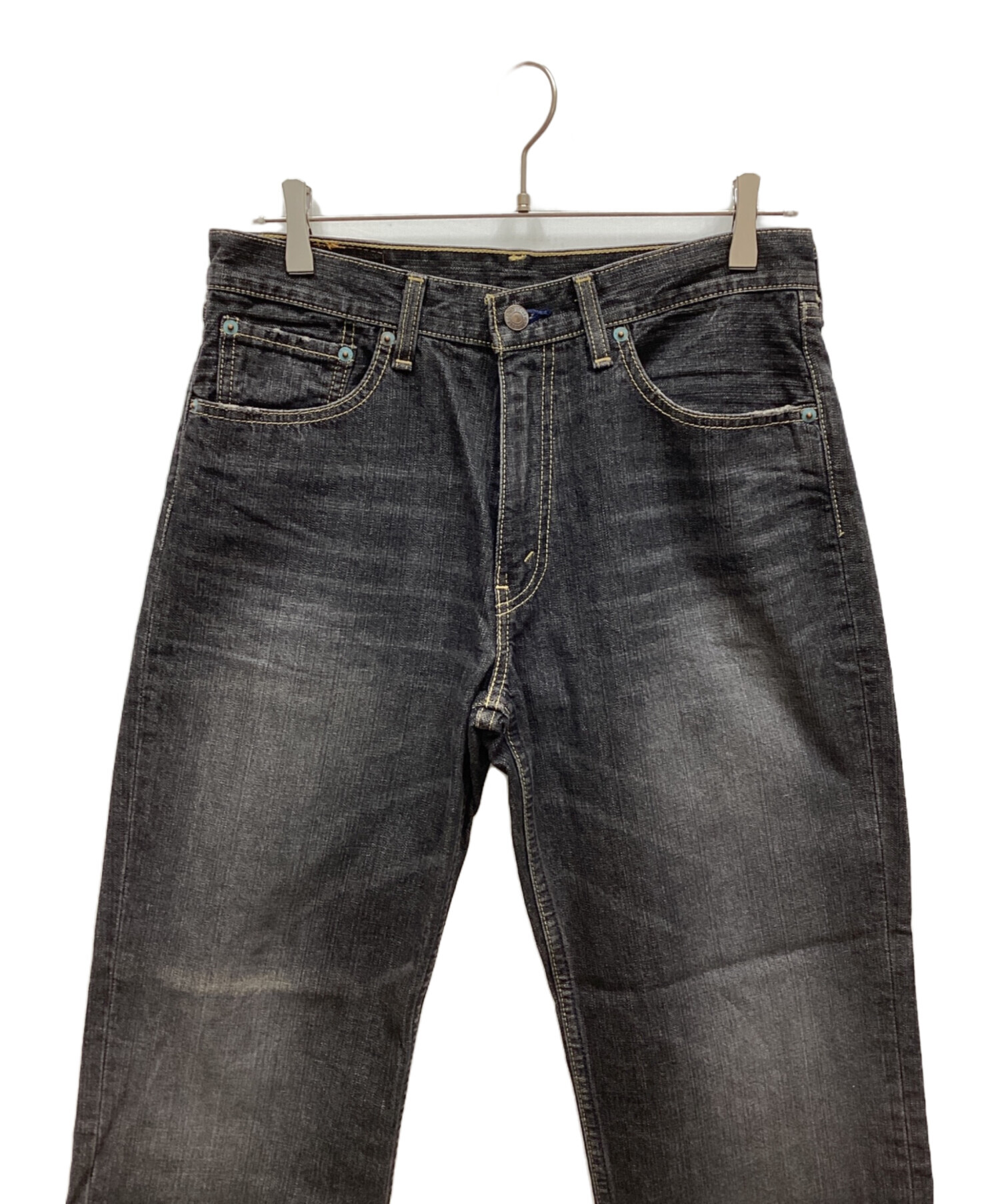 w32 ブラックデニム levi