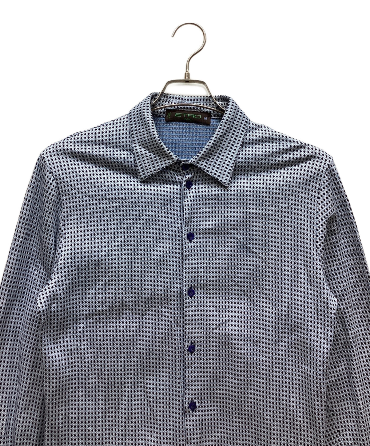 中古・古着通販】ETRO (エトロ) 長袖シャツ ブルー サイズ:M｜ブランド 