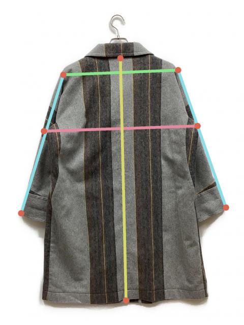 中古・古着通販】io comme io (イオコムイオ) コート グレー サイズ:38
