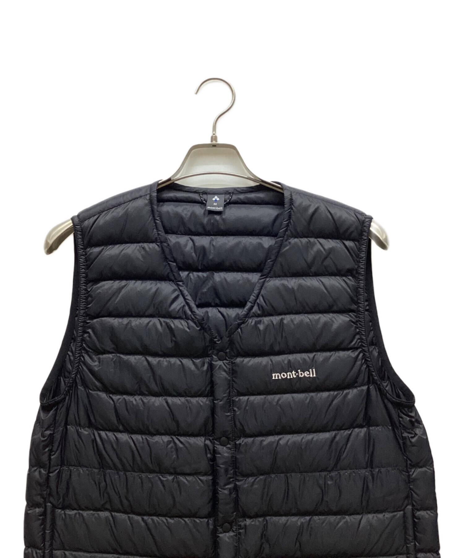 mont-bell(モンベル)黒 ダウンベスト ライトアルパインダウン ベスト