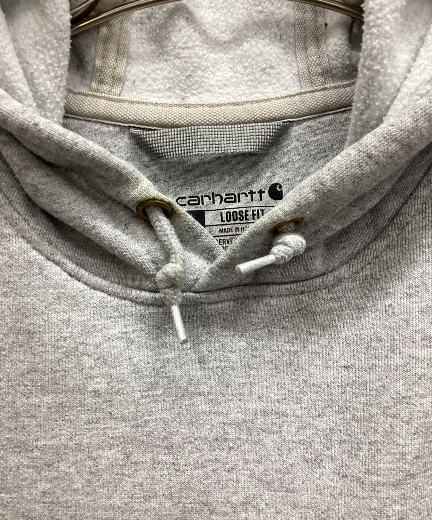 中古・古着通販】CarHartt (カーハート) パーカー ライトグレー サイズ 
