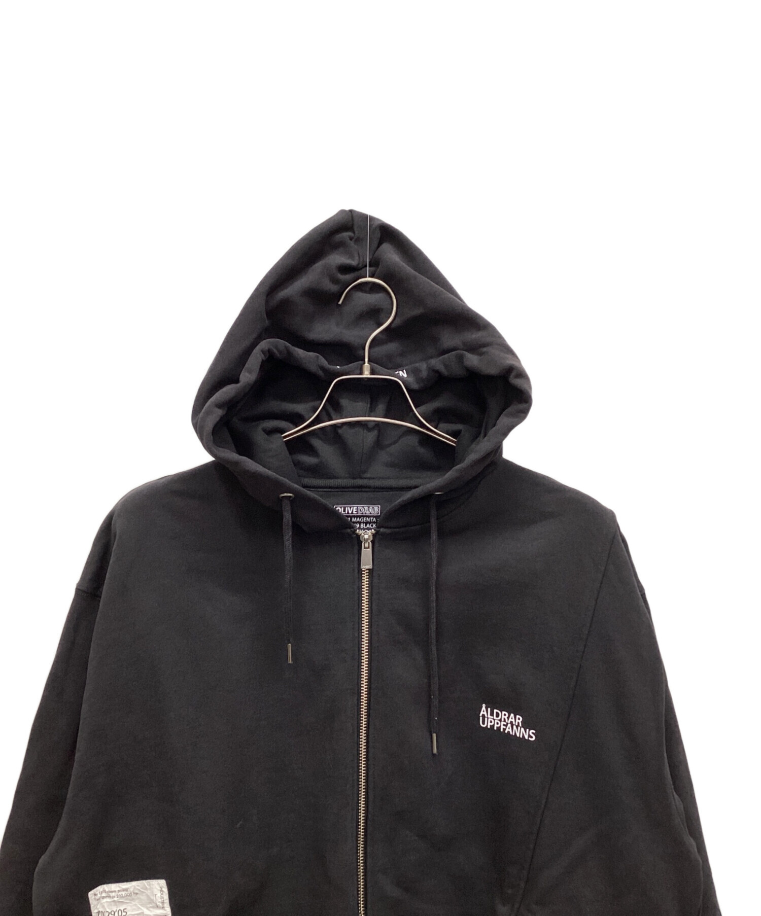 中古・古着通販】olivedrab (オリーブドラブ) ジップパーカー ブラック