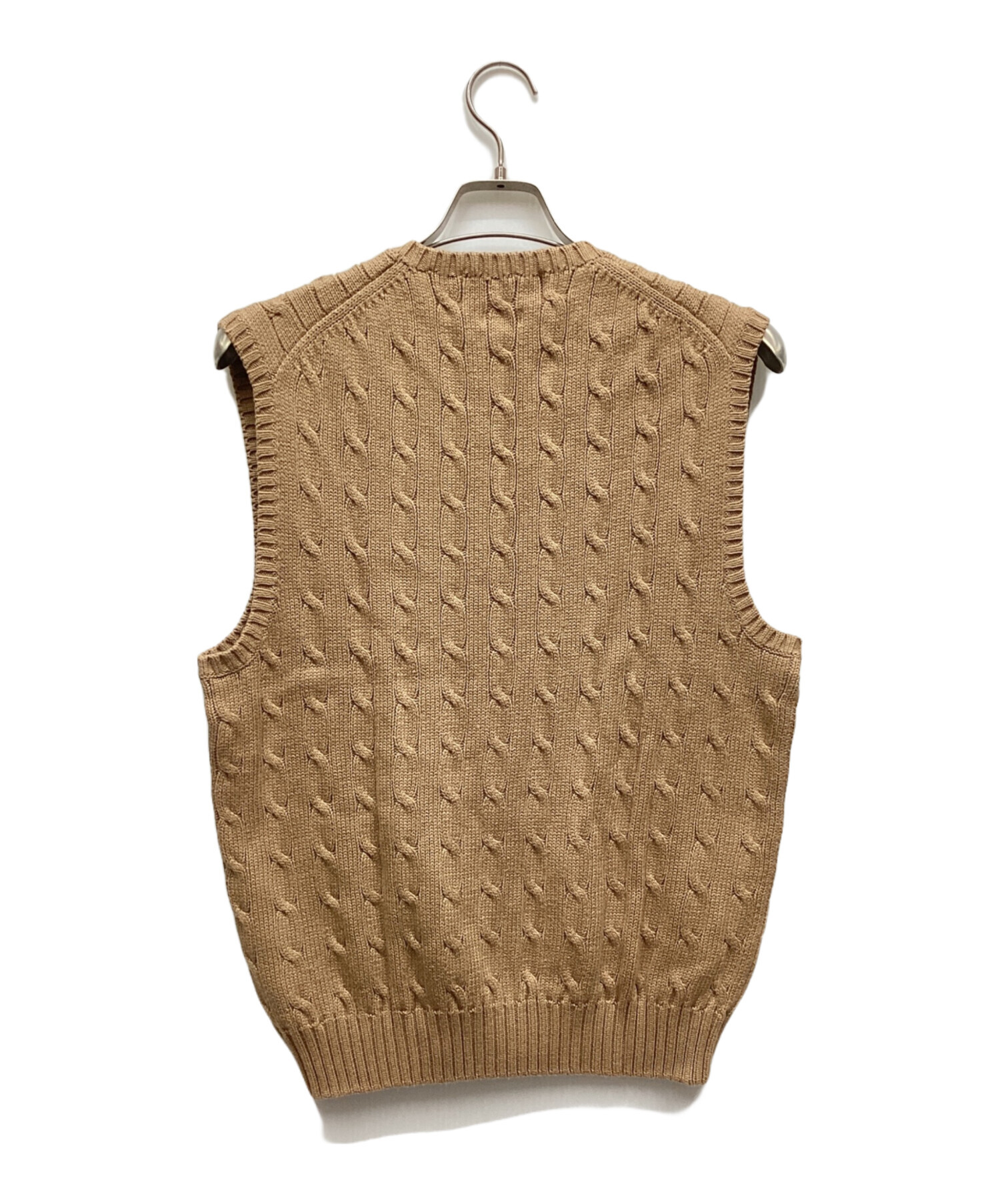 Polo by Ralph Lauren ベージュ ベスト 中古・古着通販】POLO RALPH LAUREN (ポロ・ラルフローレン) ニット