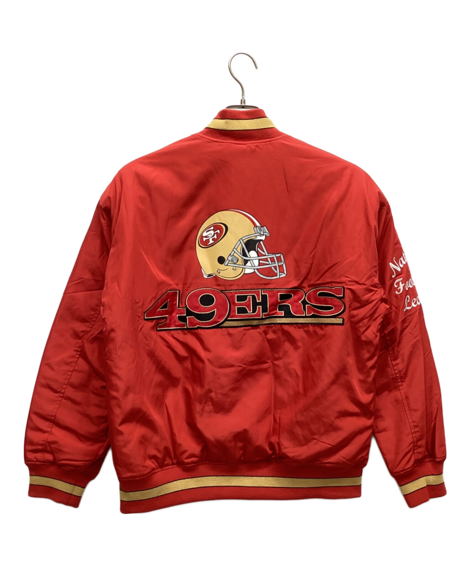 中古・古着通販】GU (ジーユー) スタジャン レッド サイズ:M 未使用品