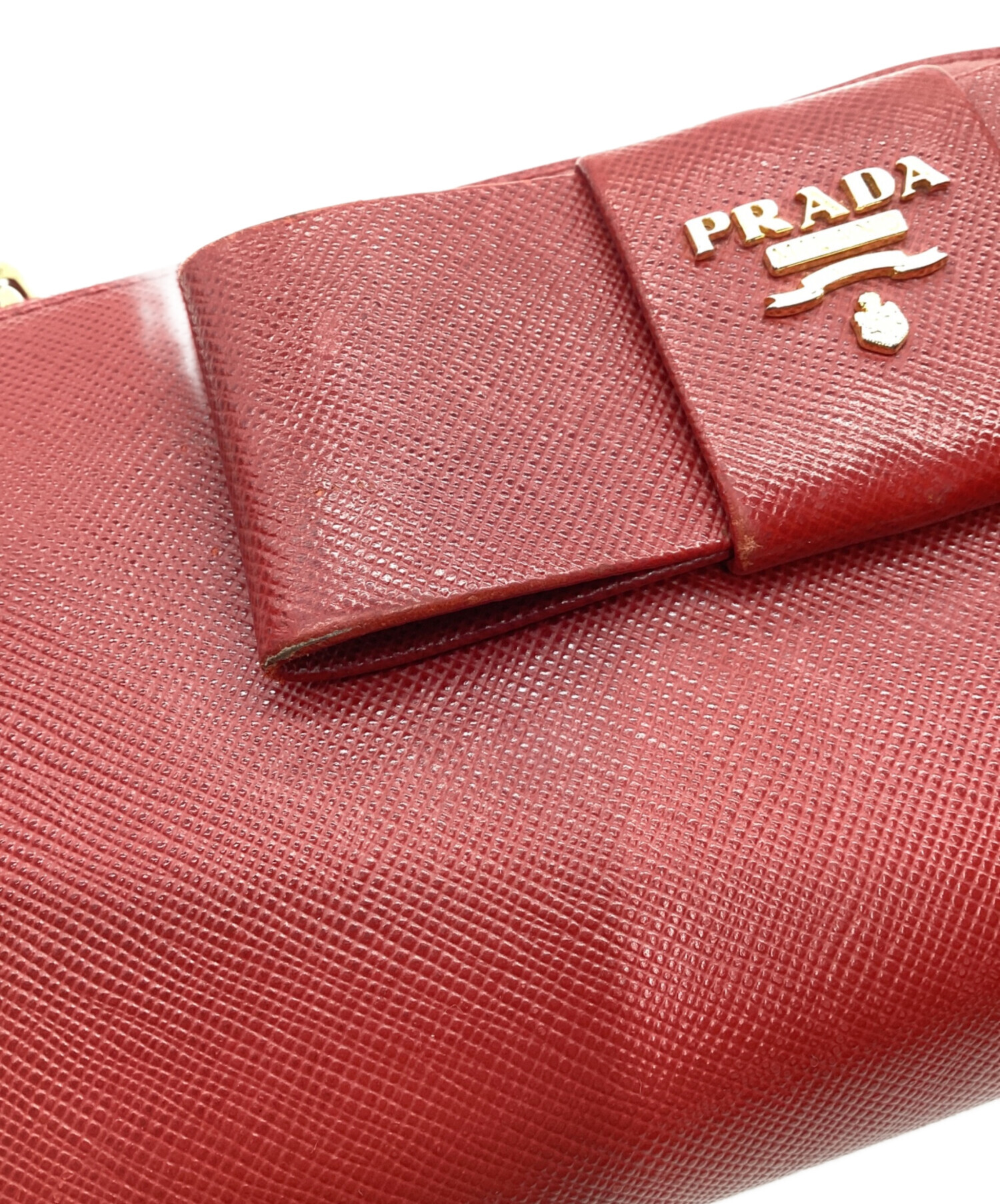 中古・古着通販】PRADA (プラダ) 財布 レッド｜ブランド・古着通販