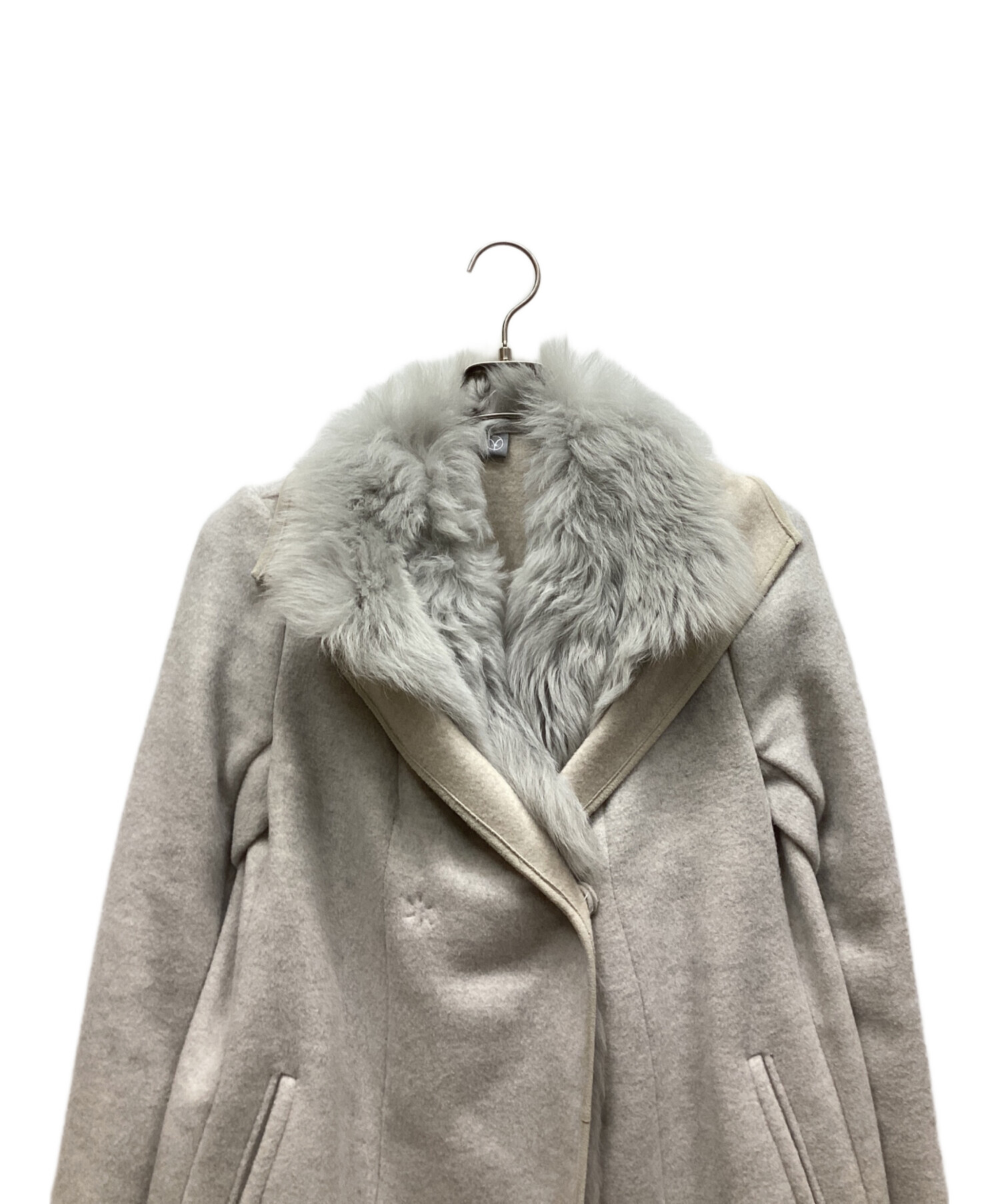 中古・古着通販】Lisa conte (リサコンテ) コート ライトグレー サイズ