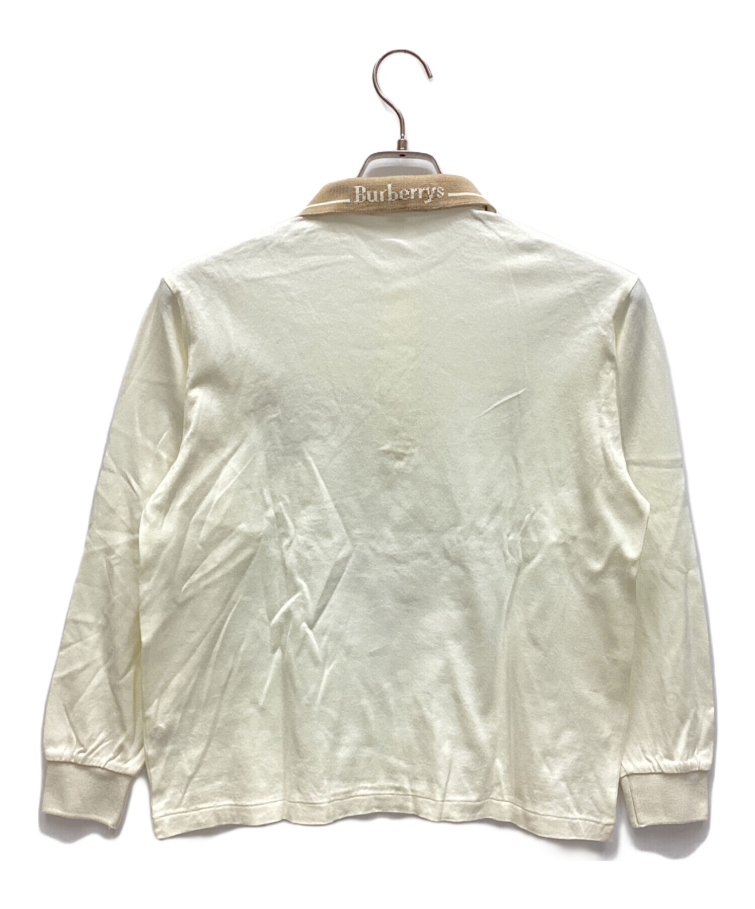 中古・古着通販】Burberry's (バーバリーズ) 長袖ポロシャツ ホワイト