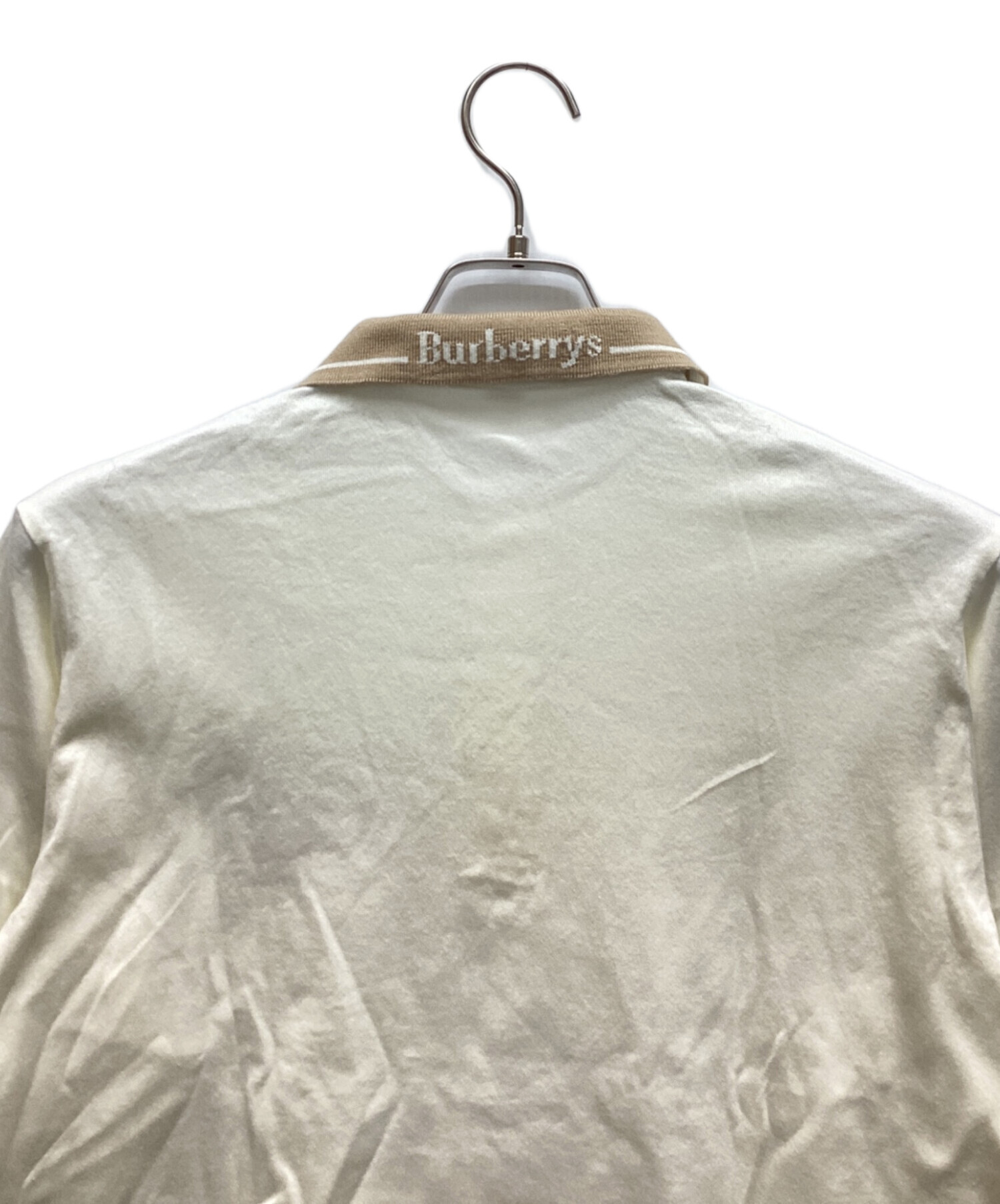 中古・古着通販】Burberry's (バーバリーズ) 長袖ポロシャツ ホワイト