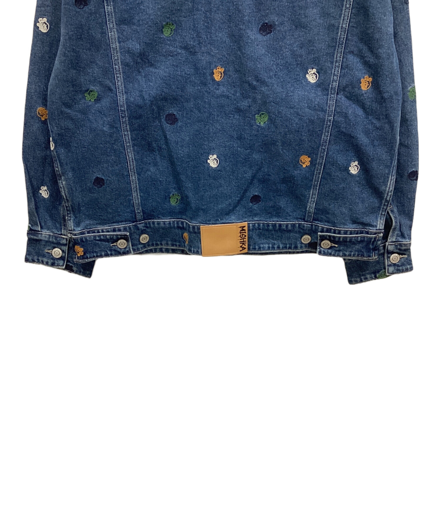 中古・古着通販】mishka (ミシカ) デニムジャケット インディゴ サイズ 