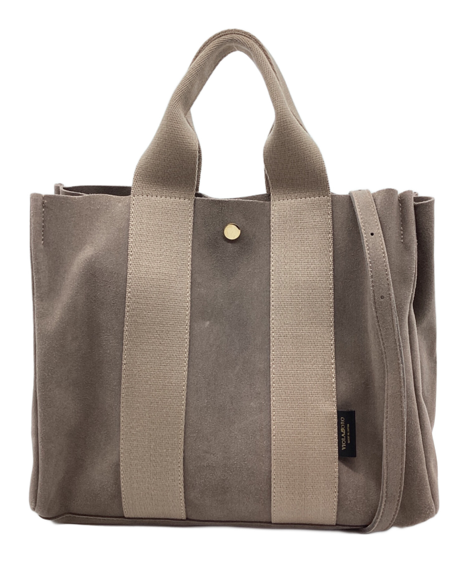 中古・古着通販】VIOLAd'ORO (ヴィオラドーロ) 2WAYバッグ グレージュ