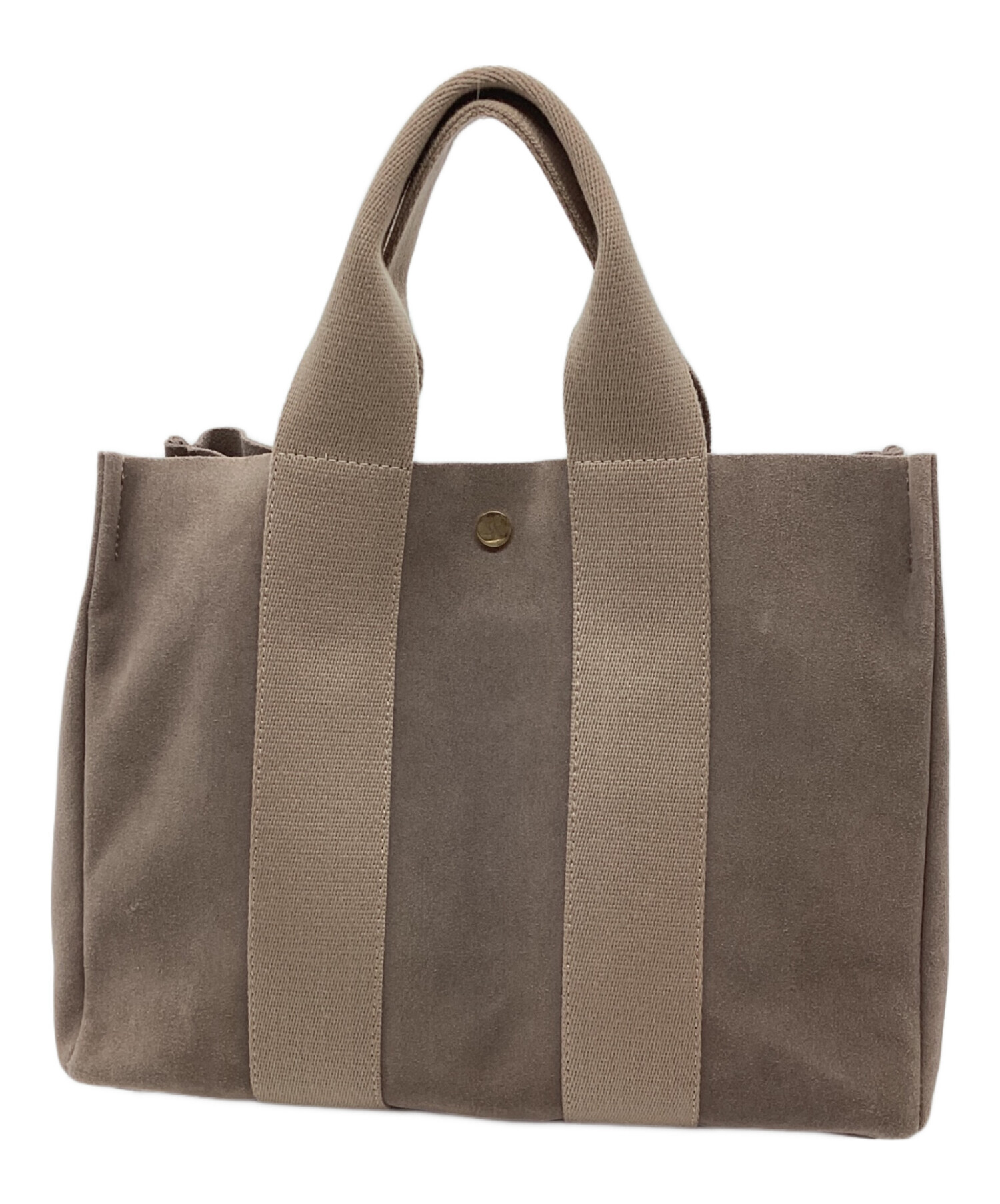 VIOLAd'ORO 2way ハンドバッグ グレージュ 中古・古着通販】VIOLAd'ORO (ヴィオラドーロ) 2WAYバッグ グレージュ