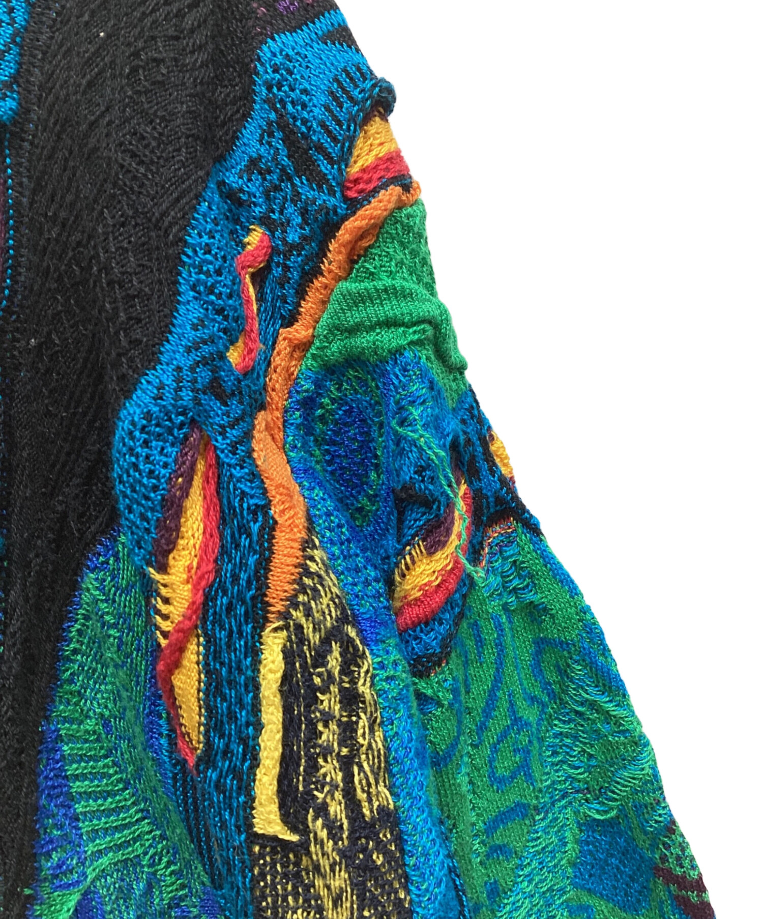 中古・古着通販】Coogi (クージー) 3Dニットカーディガン マルチカラー