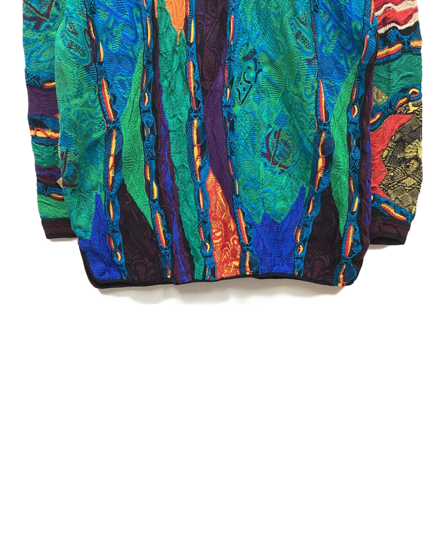 中古・古着通販】Coogi (クージー) 3Dニットカーディガン マルチカラー