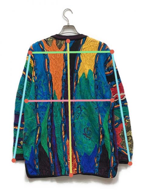 中古・古着通販】Coogi (クージー) 3Dニットカーディガン マルチカラー