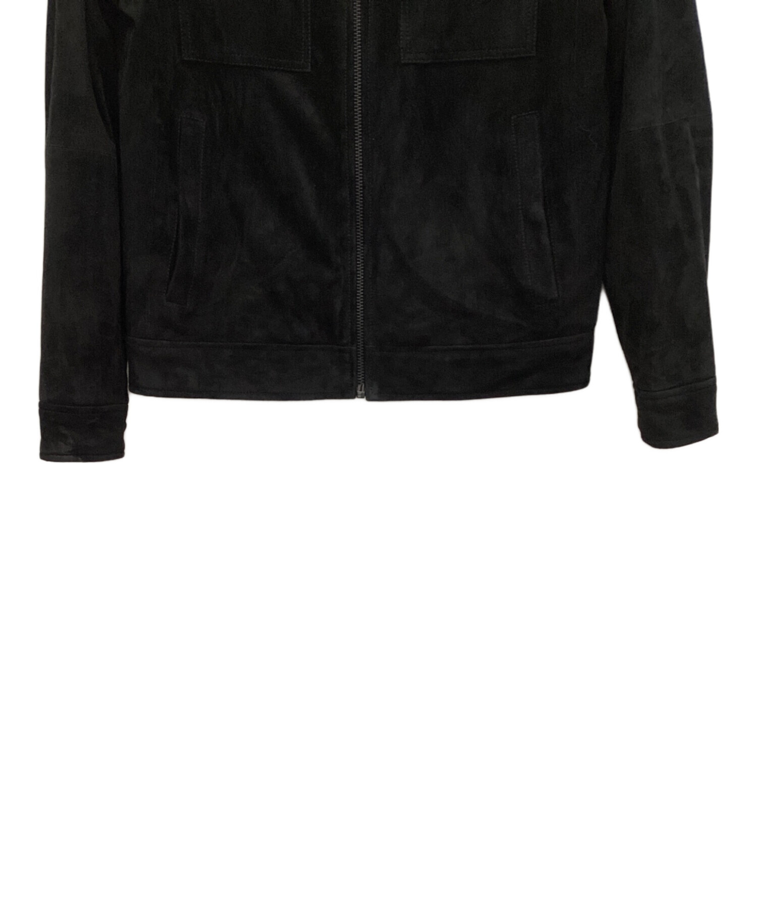 MICHAEL KORS マイケルコース テーラード レザージャケット 黒 ラム 中古・古着通販】MICHAEL KORS (マイケル・コース) レザージャケット