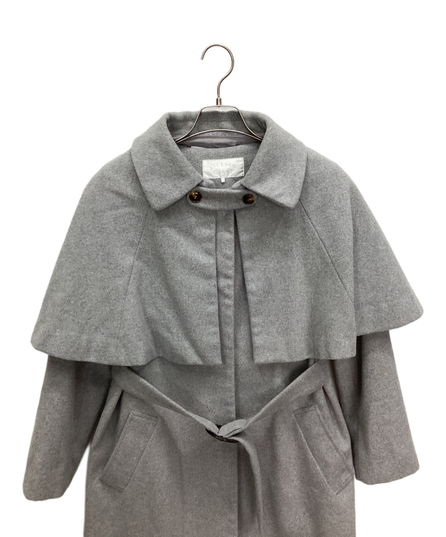 LILLIAN CARAT コート グレー 中古・古着通販】LILLIAN CARAT (リリアンカラット) コート グレー