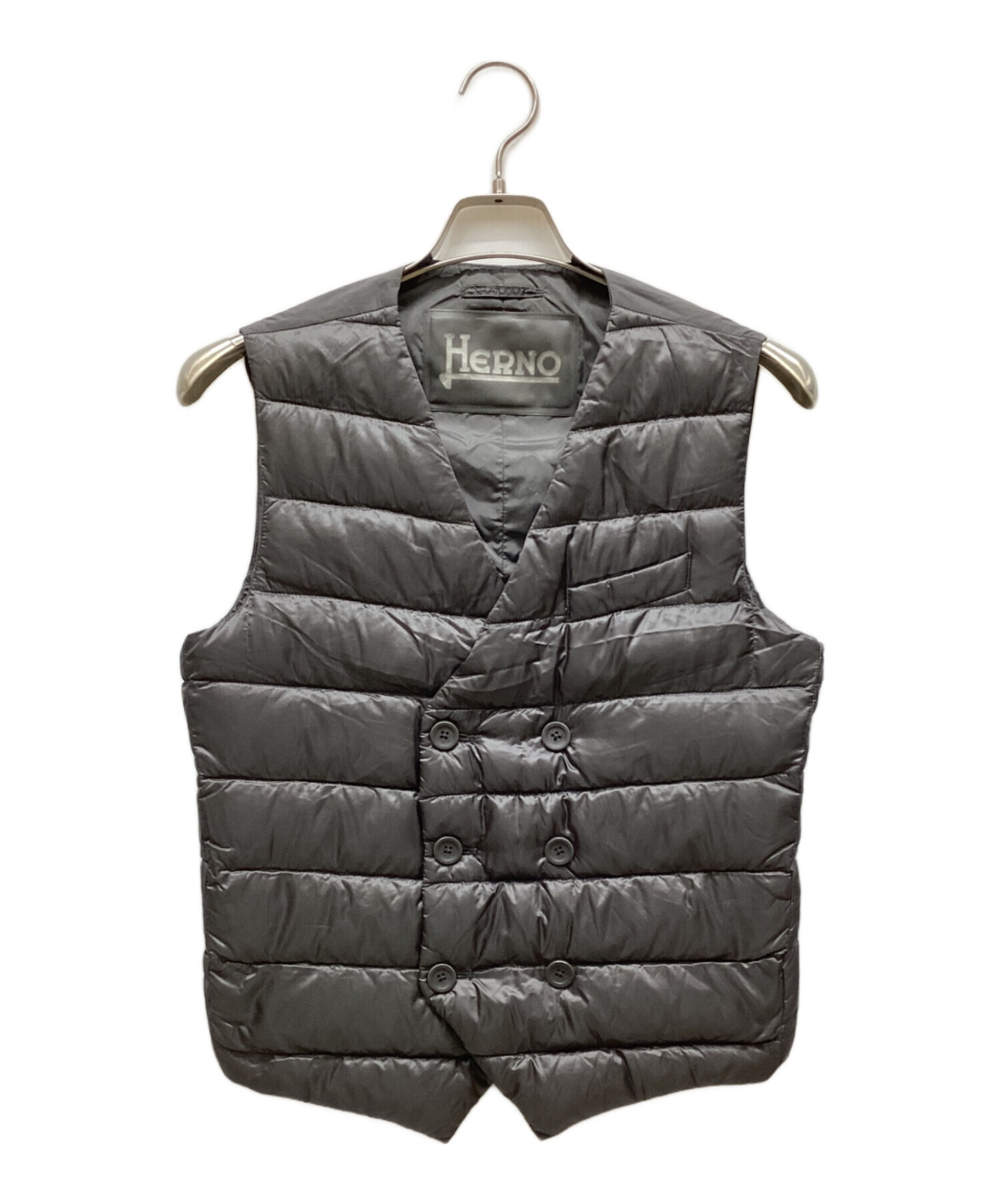 中古・古着通販】HERNO (ヘルノ) ダウンベスト ブラック サイズ:44