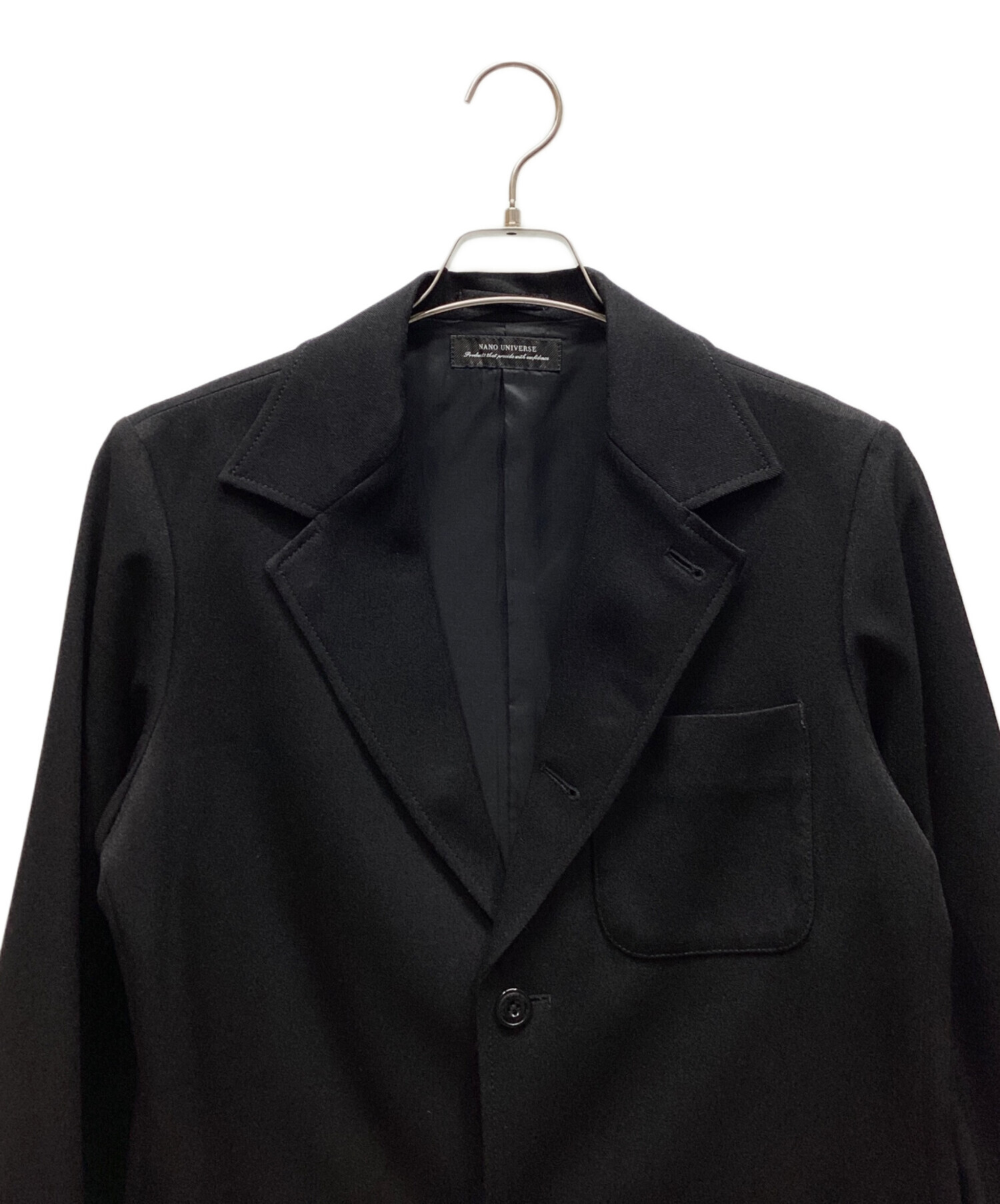 nano universe ディッキーズ コラボブラック テーラードジャケット nano universe ディッキーズ コラボブラック テーラードジャケット