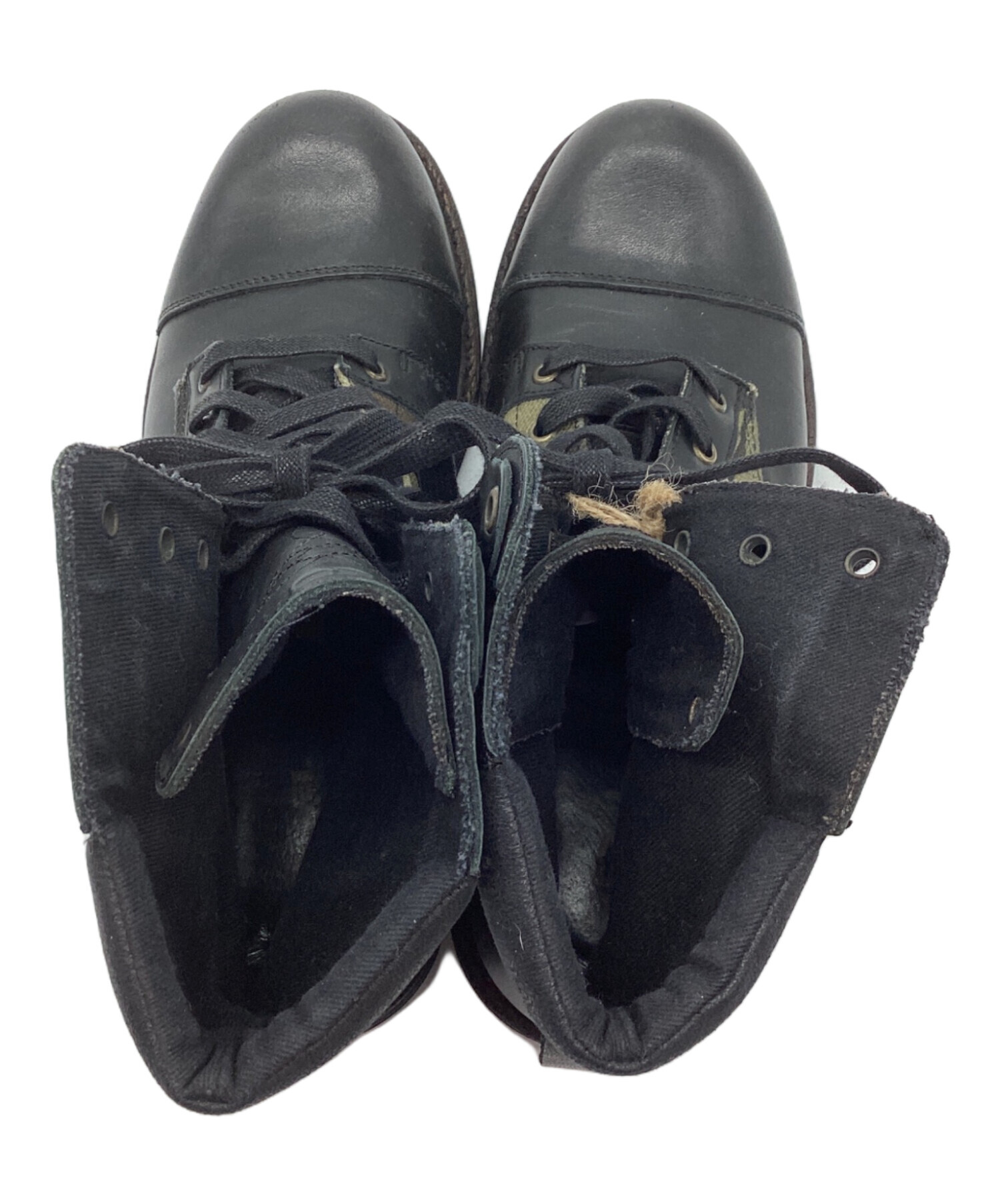 中古・古着通販】DIESEL (ディーゼル) ハイカットブーツ ブラック