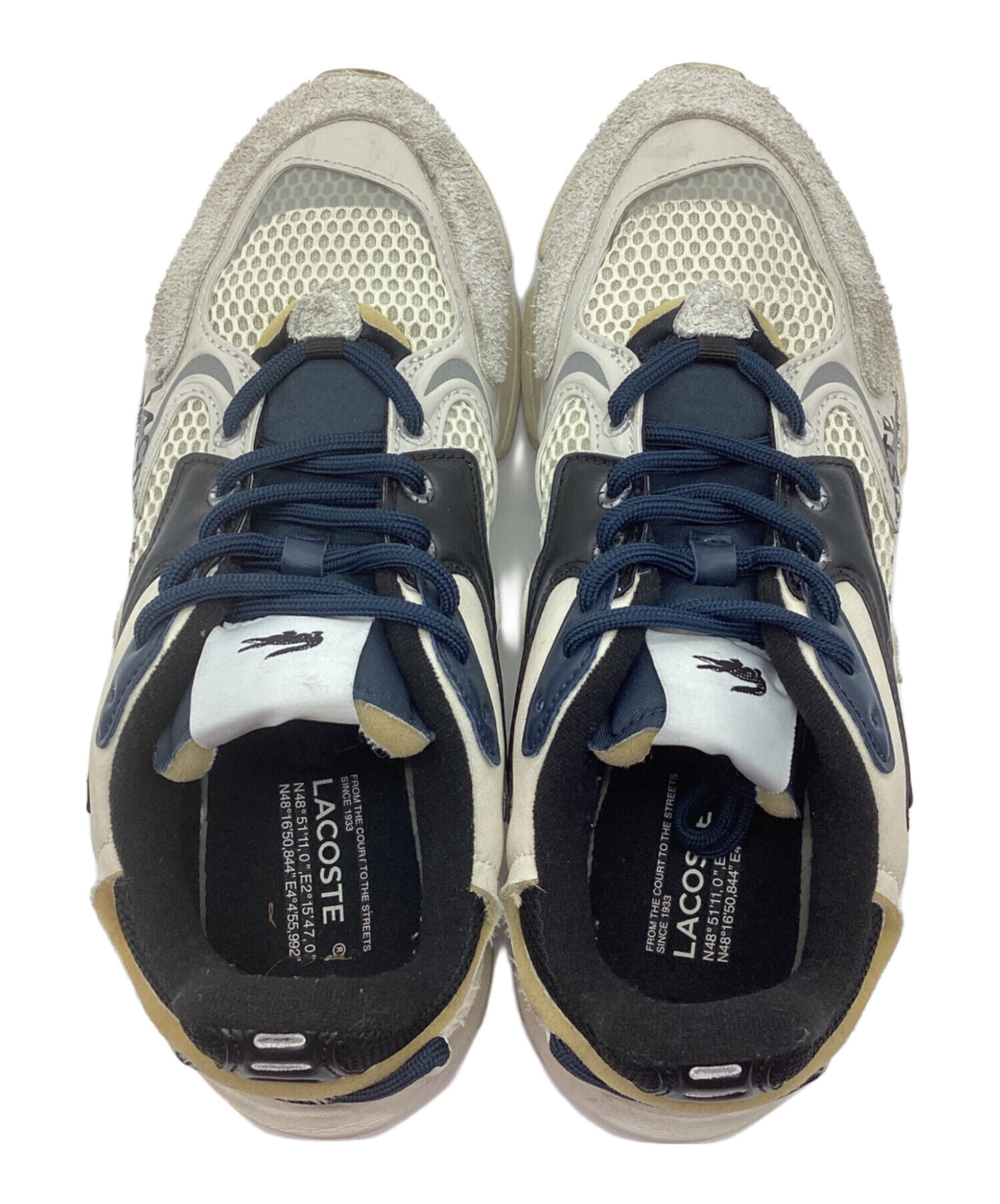 中古・古着通販】LACOSTE (ラコステ) スニーカー ホワイト×ブラック 