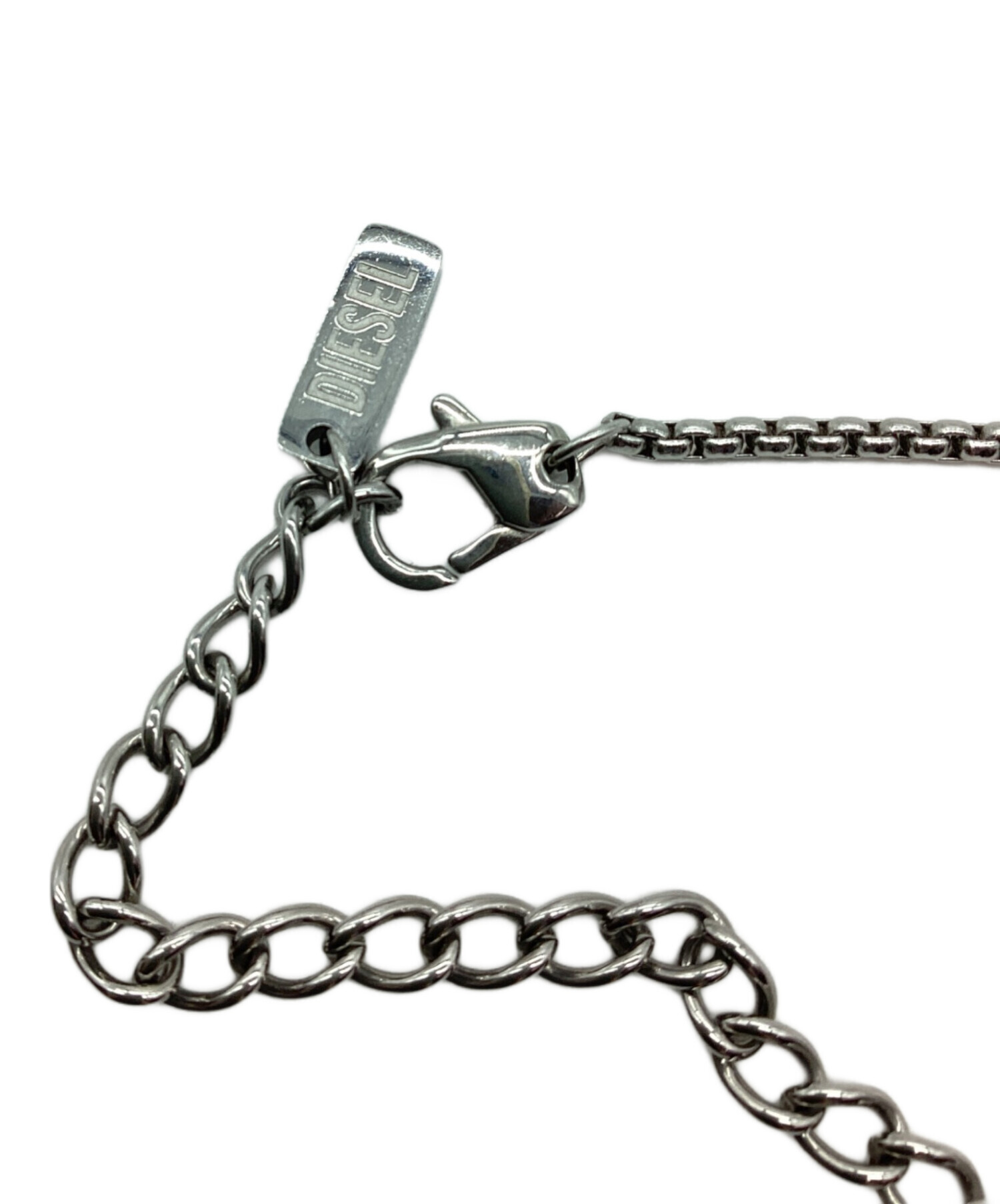 中古・古着通販】DIESEL (ディーゼル) ロゴプレートネックレス