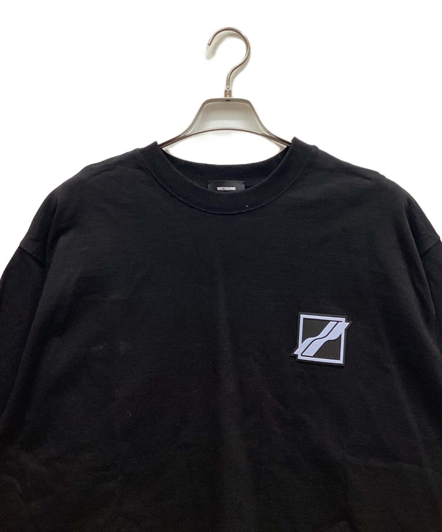 中古・古着通販】WE11DONE (ウェルダン) Tシャツ ブラック サイズ:L 