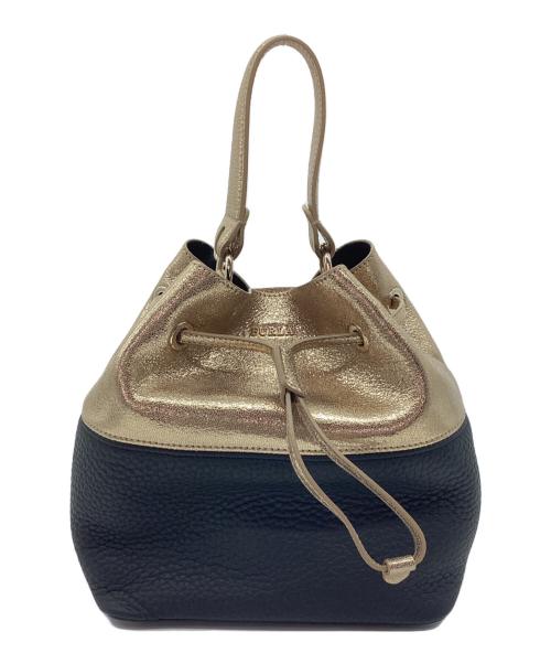 中古・古着通販】FURLA (フルラ) 巾着ショルダーバッグ ブラック
