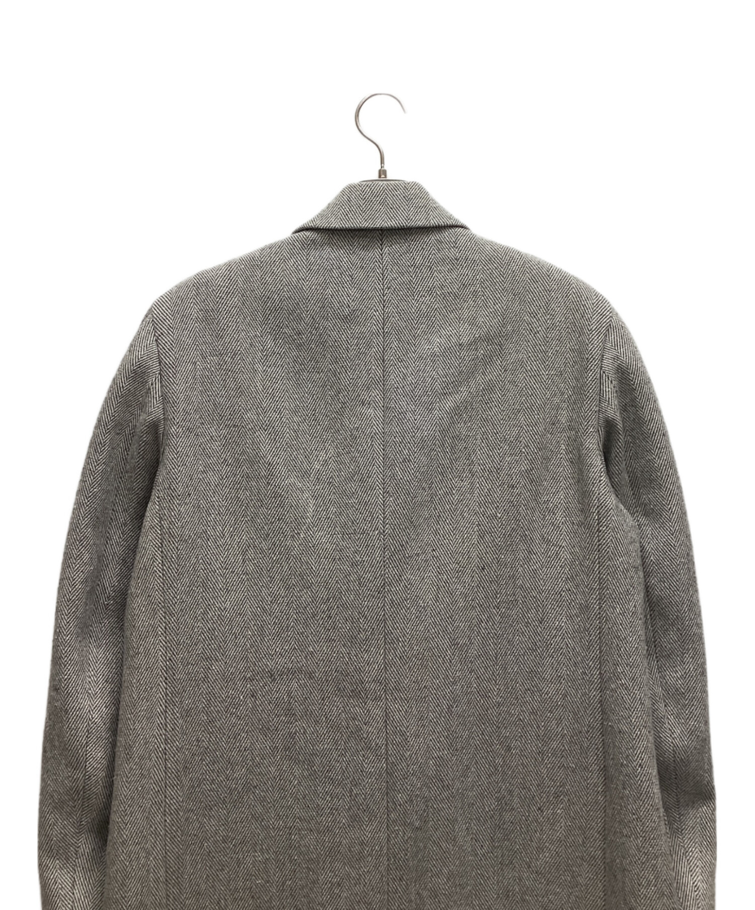 中古・古着通販】LACOSTE (ラコステ) ヘリンボーンロングウールコート