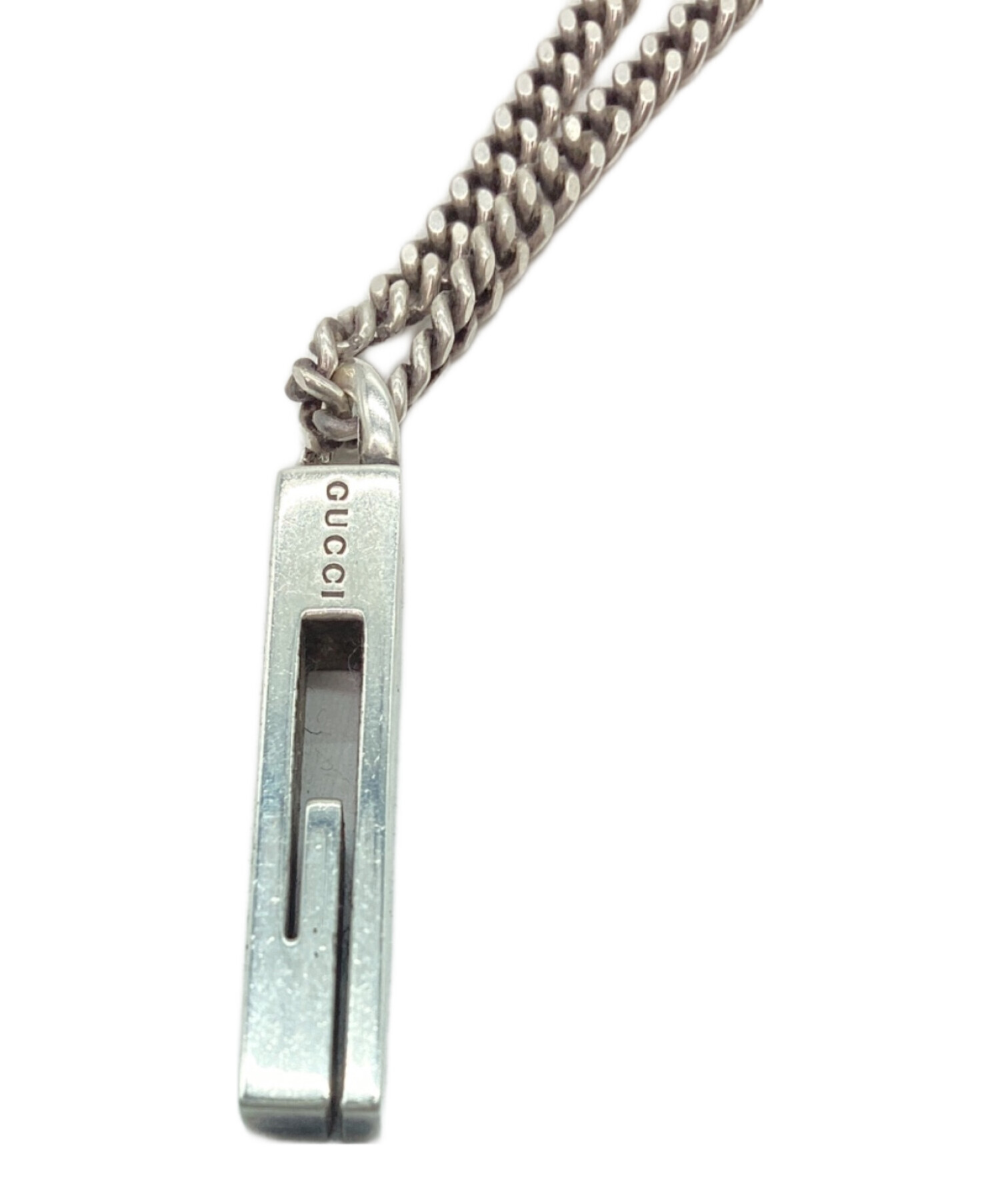 GUCCI グッチ ネックレス シルバー925 シルバー レディース【中古】 中古・古着通販】GUCCI (グッチ) シルバーネックレス｜ブランド・古着