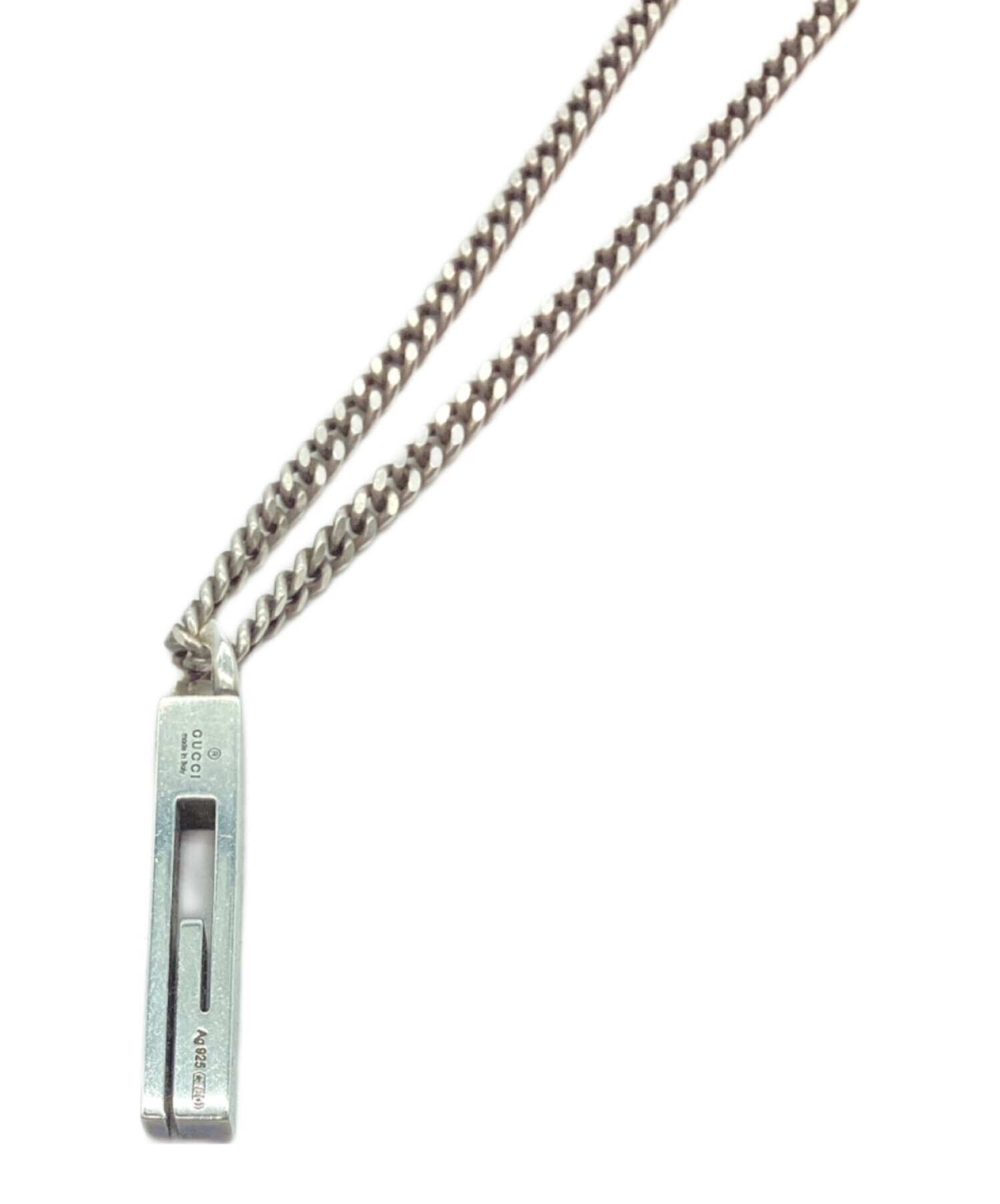 中古・古着通販】GUCCI (グッチ) シルバーネックレス｜ブランド・古着