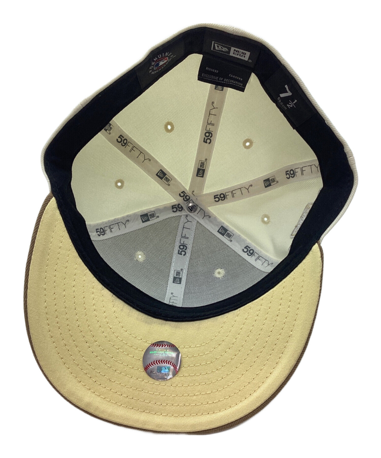 中古・古着通販】New Era (ニューエラ) キャップ ベージュ サイズ:59.6