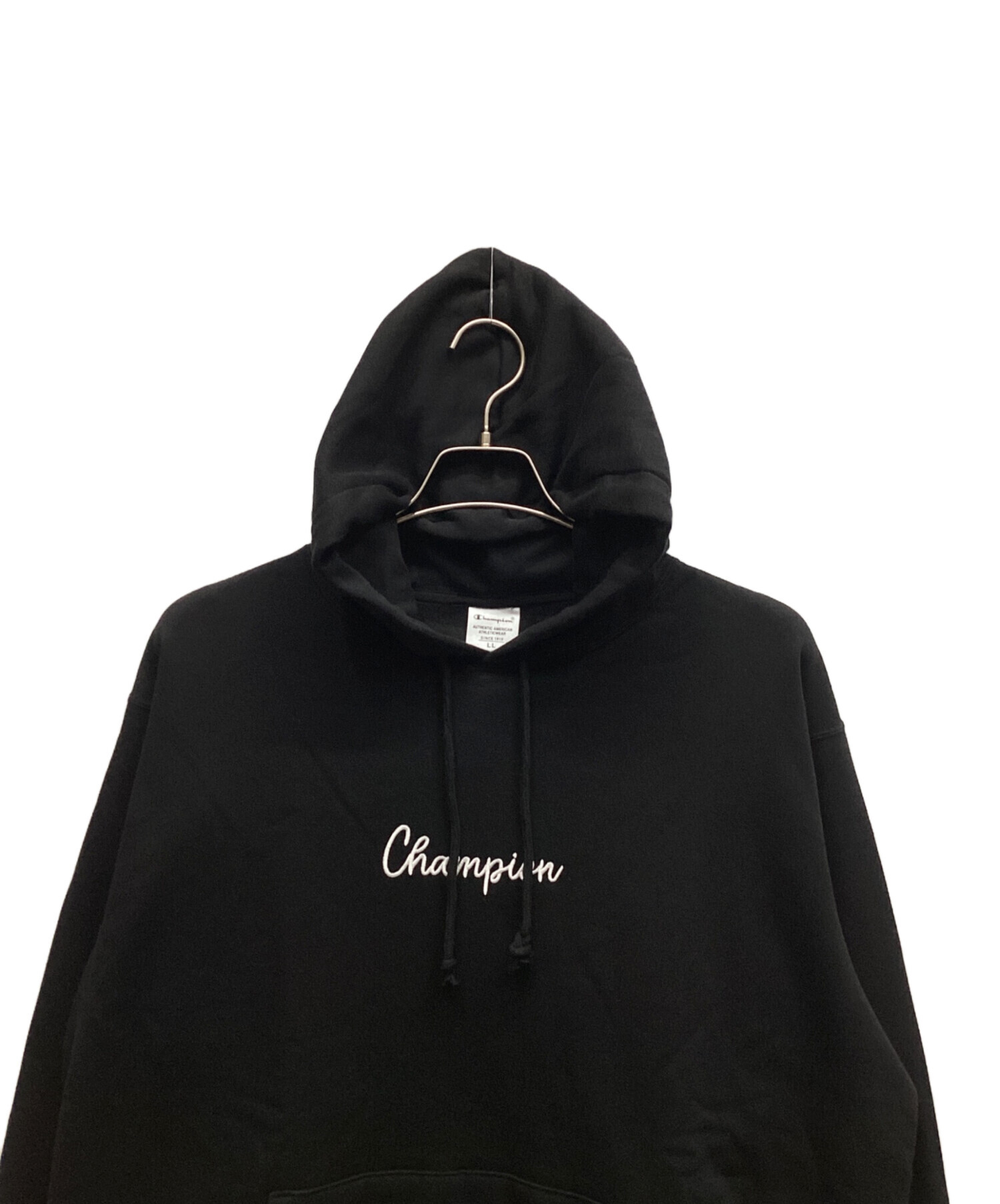 中古・古着通販】Champion (チャンピオン) パーカー ブラック サイズ 