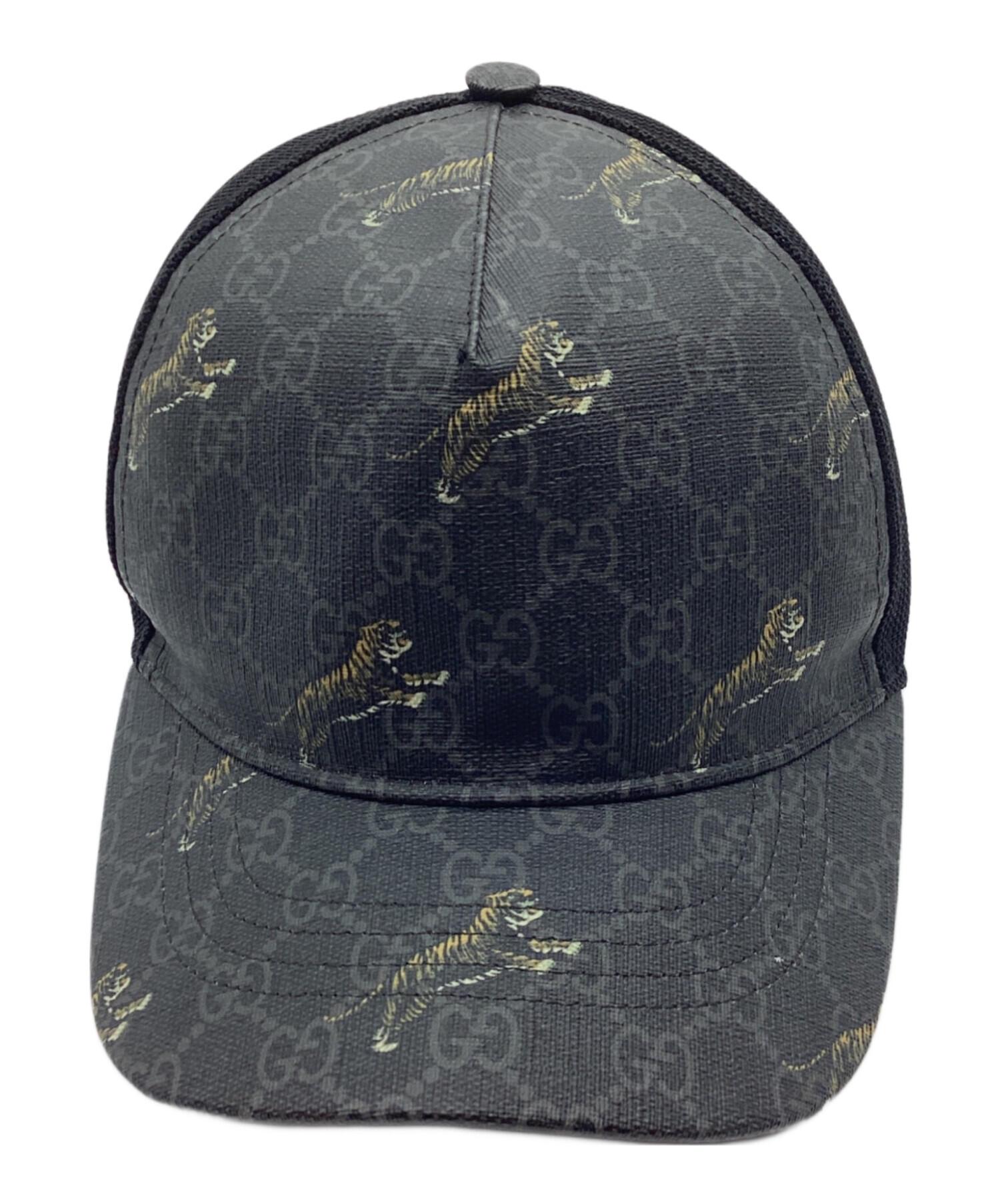 中古・古着通販】GUCCI (グッチ) メッシュキャップ グレー×ブラック