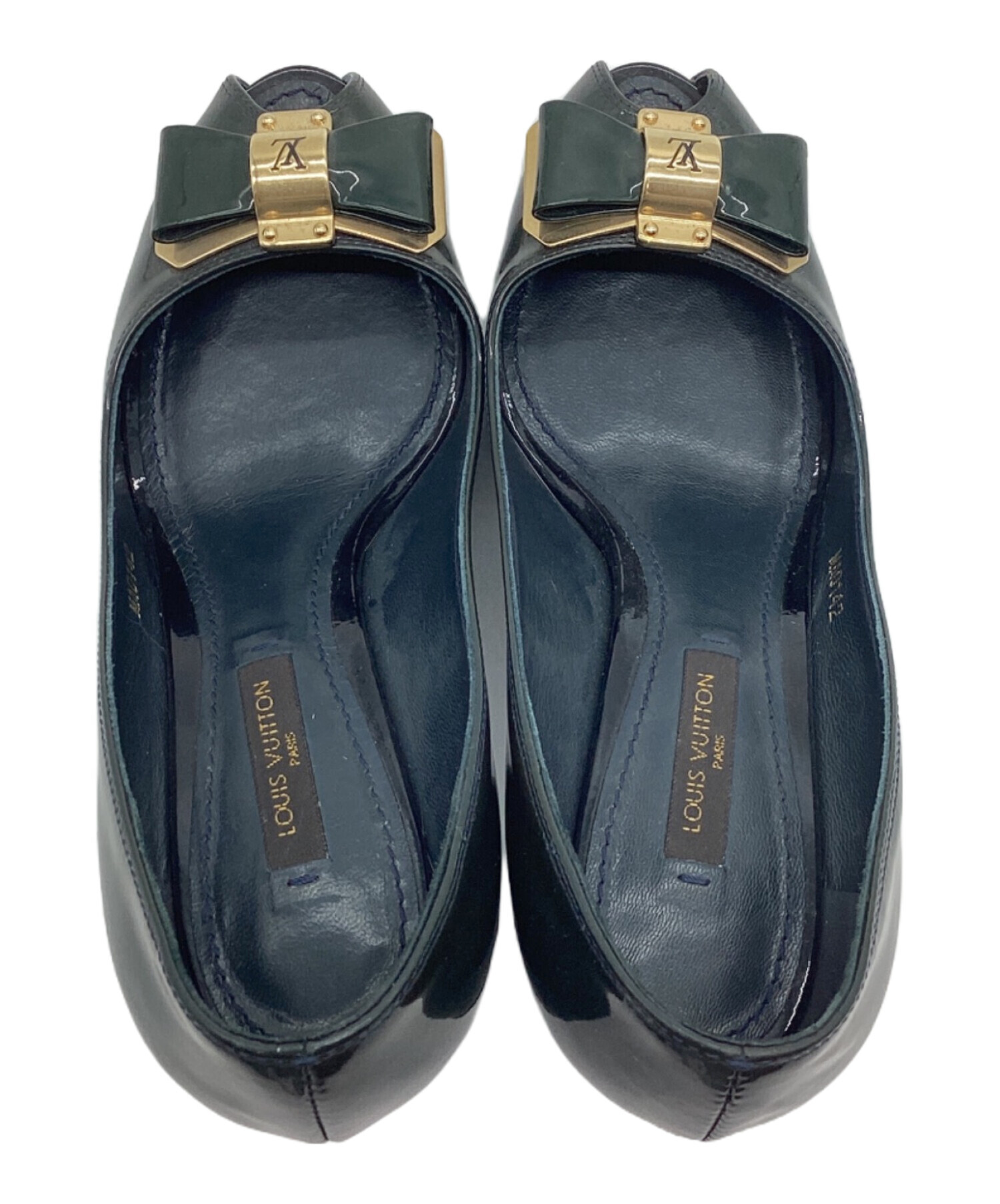 中古・古着通販】LOUIS VUITTON (ルイ ヴィトン) パンプス グリーン 