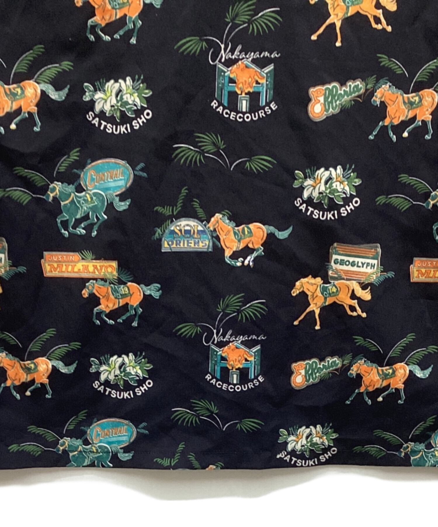 中古・古着通販】JRA (ジェーアールエー) アロハシャツ ブラック