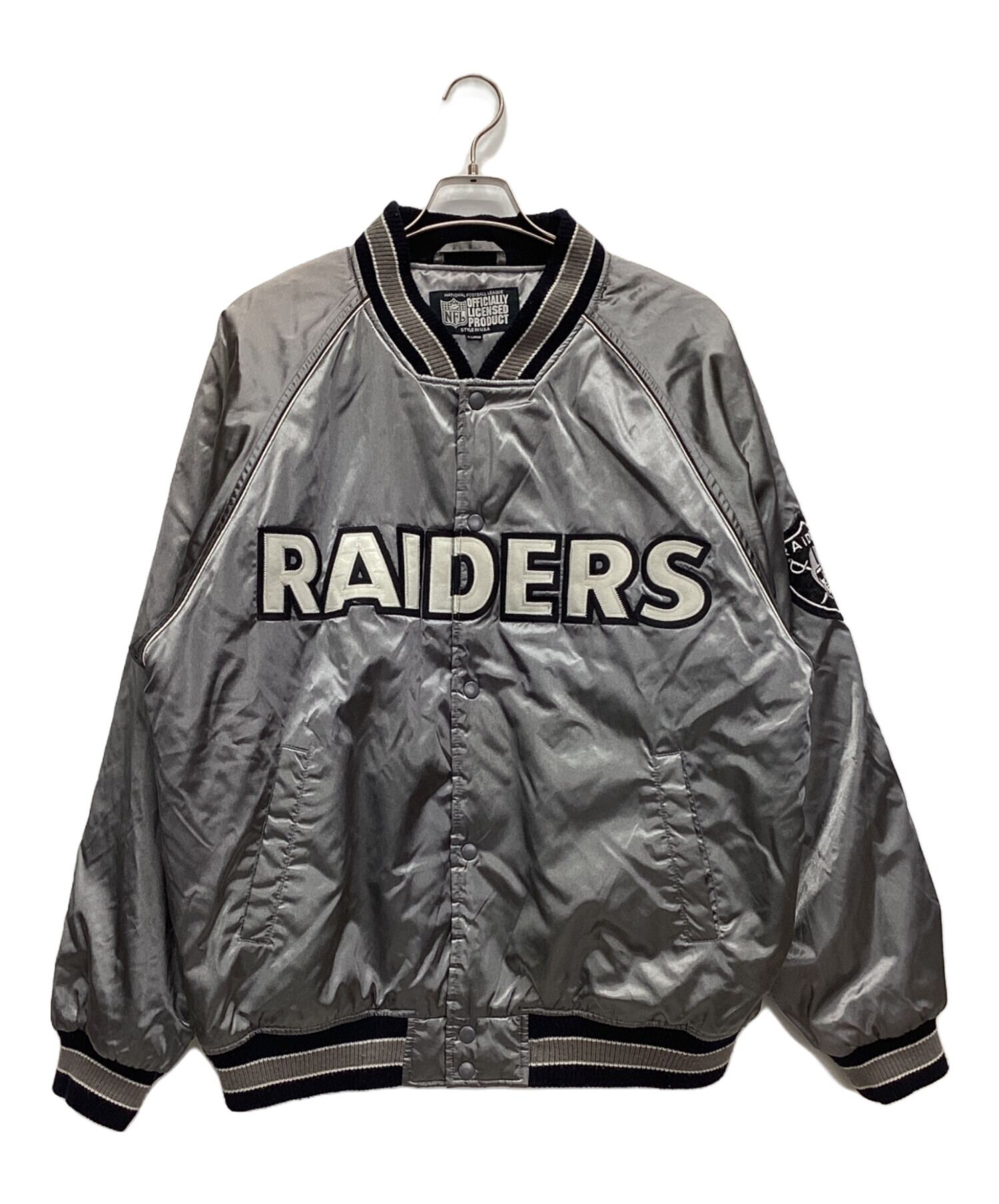 中古・古着通販】NFL (エヌエフエル) スタジャン グレー サイズ:XL 
